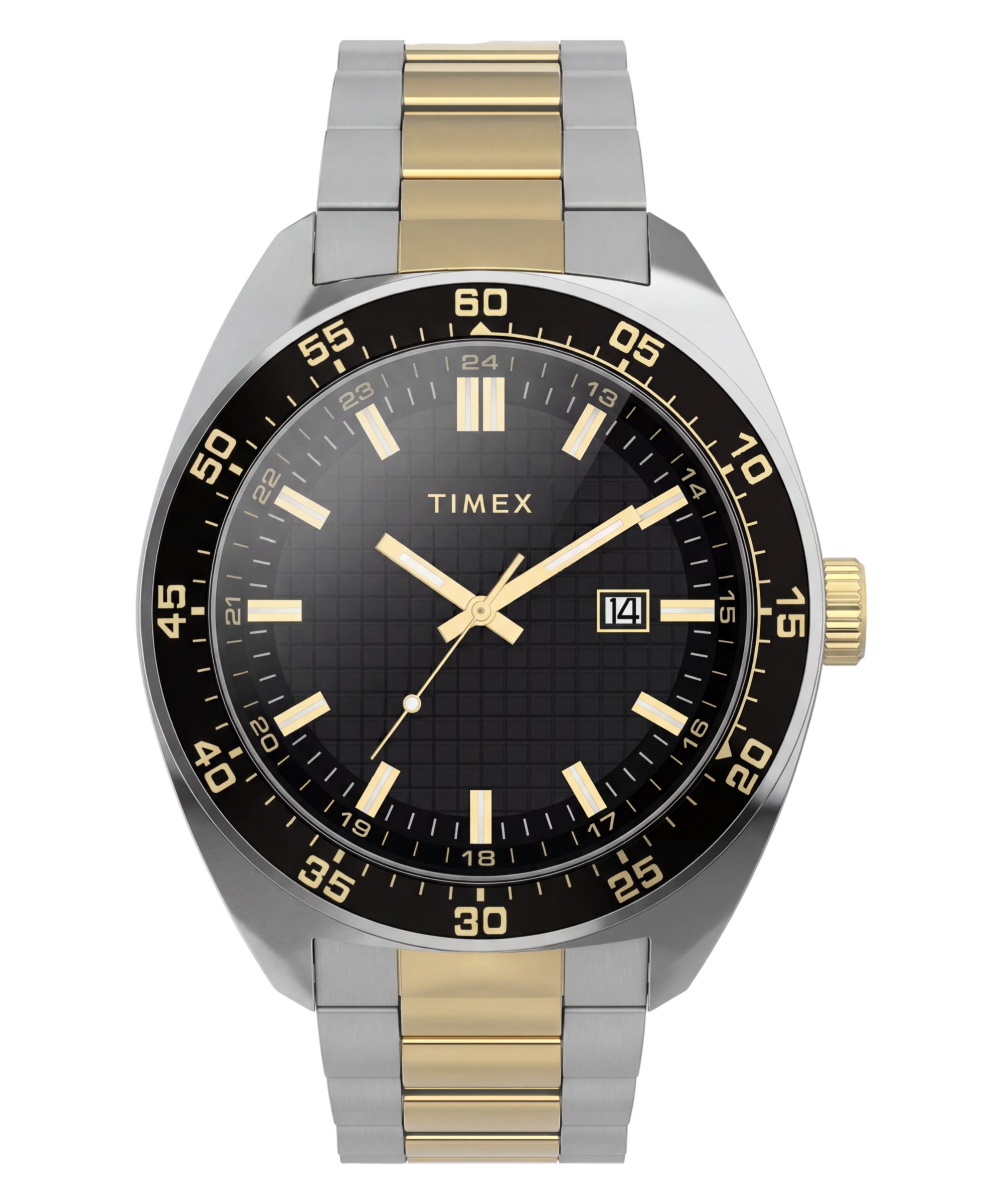 Timex Quarzuhr Weston 3-Hand TW2Y89100AJ, Armbanduhr, Herrenuhr, Edelstahlarmband, analog, Tag, Beleuchtung