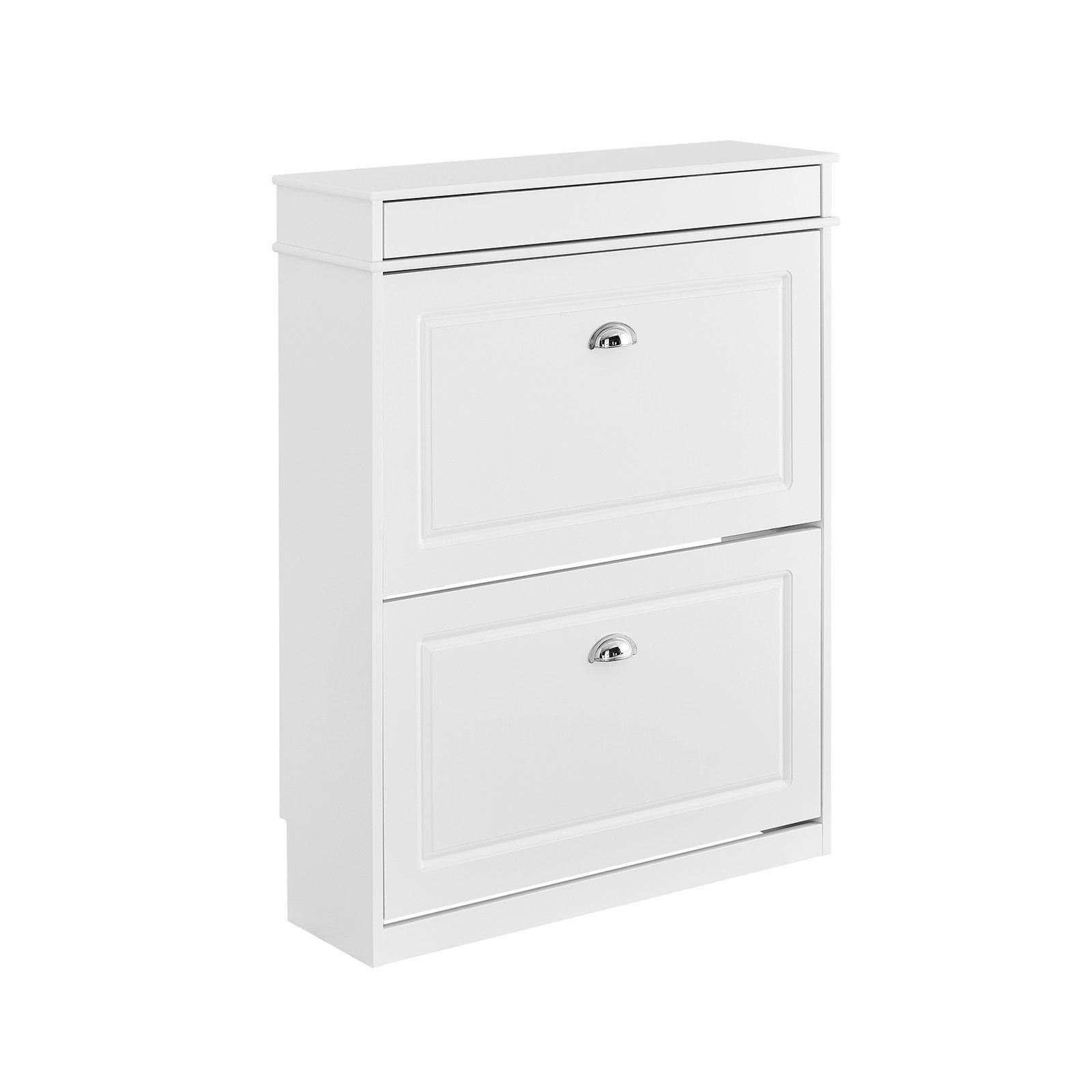 SoBuy Schuhschrank FSR78-L, Schuhkipper, Schuhregal, Schuhbank, mit Klappen mit 1/2/3/4 Klappen, Schuhschrank schmal, Schuhbank Schuhablage, Flur