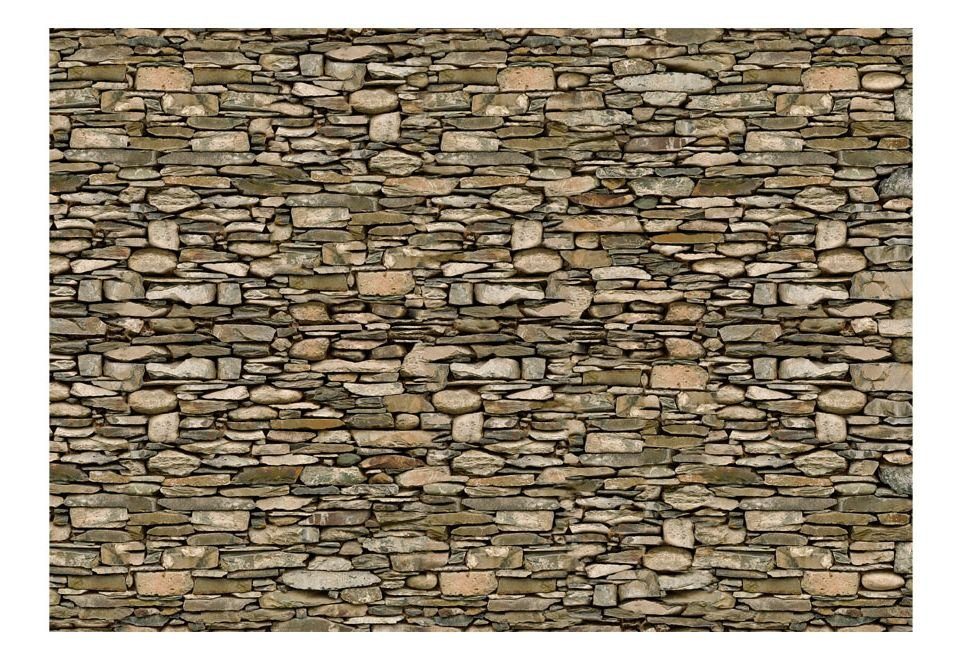 schwarz, Stone Vliestapete 1x0.7 Tapete Design wall halb-matt, m, braun lichtbeständige KUNSTLOFT