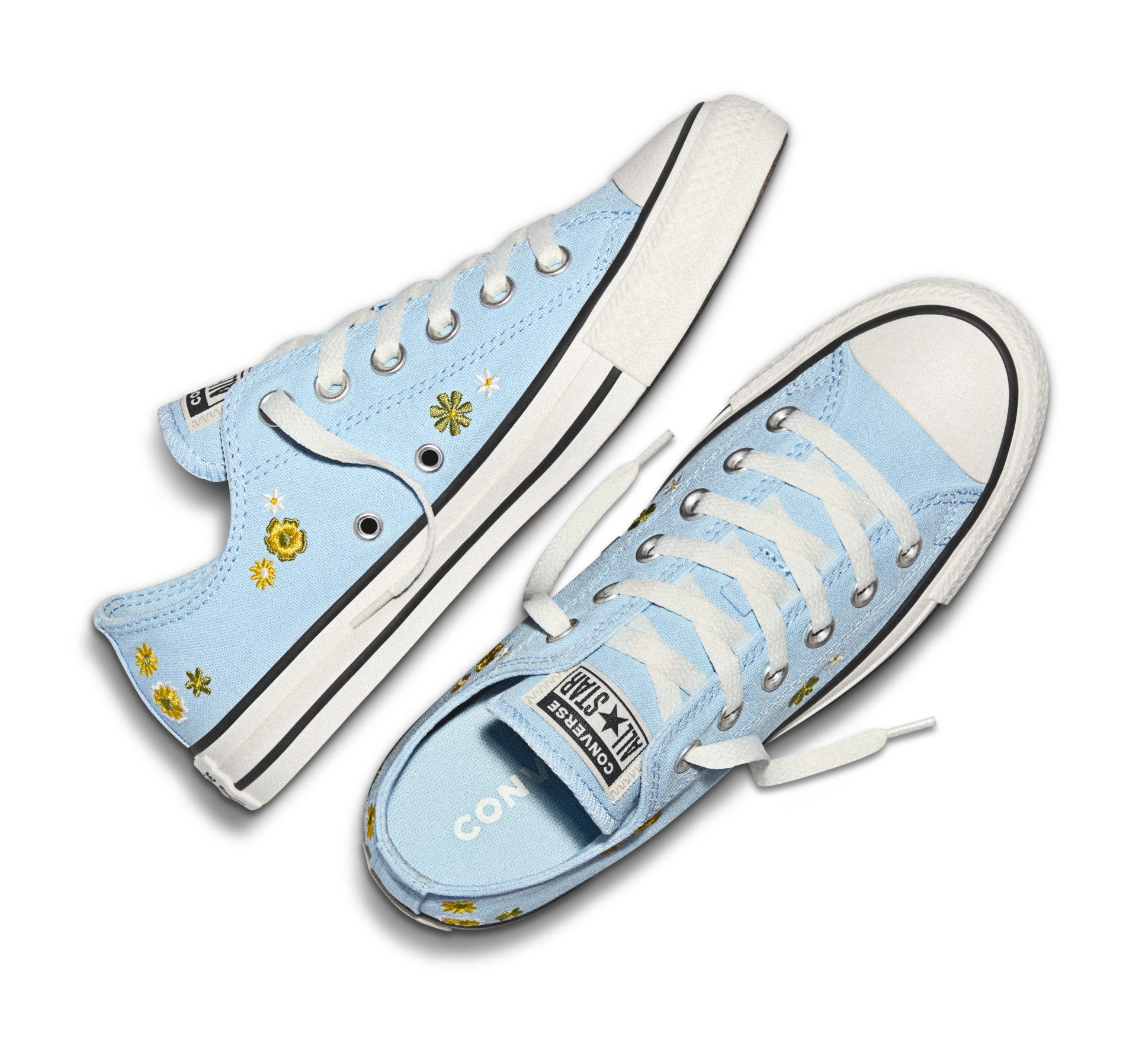 Converse CHUCK TAYLOR ALL STAR EMBROIDERED FLORALS Sneaker für Alltag, mit profiliertem Laufsohlenprofil, sportlicher Stil – Bild 4 von 5