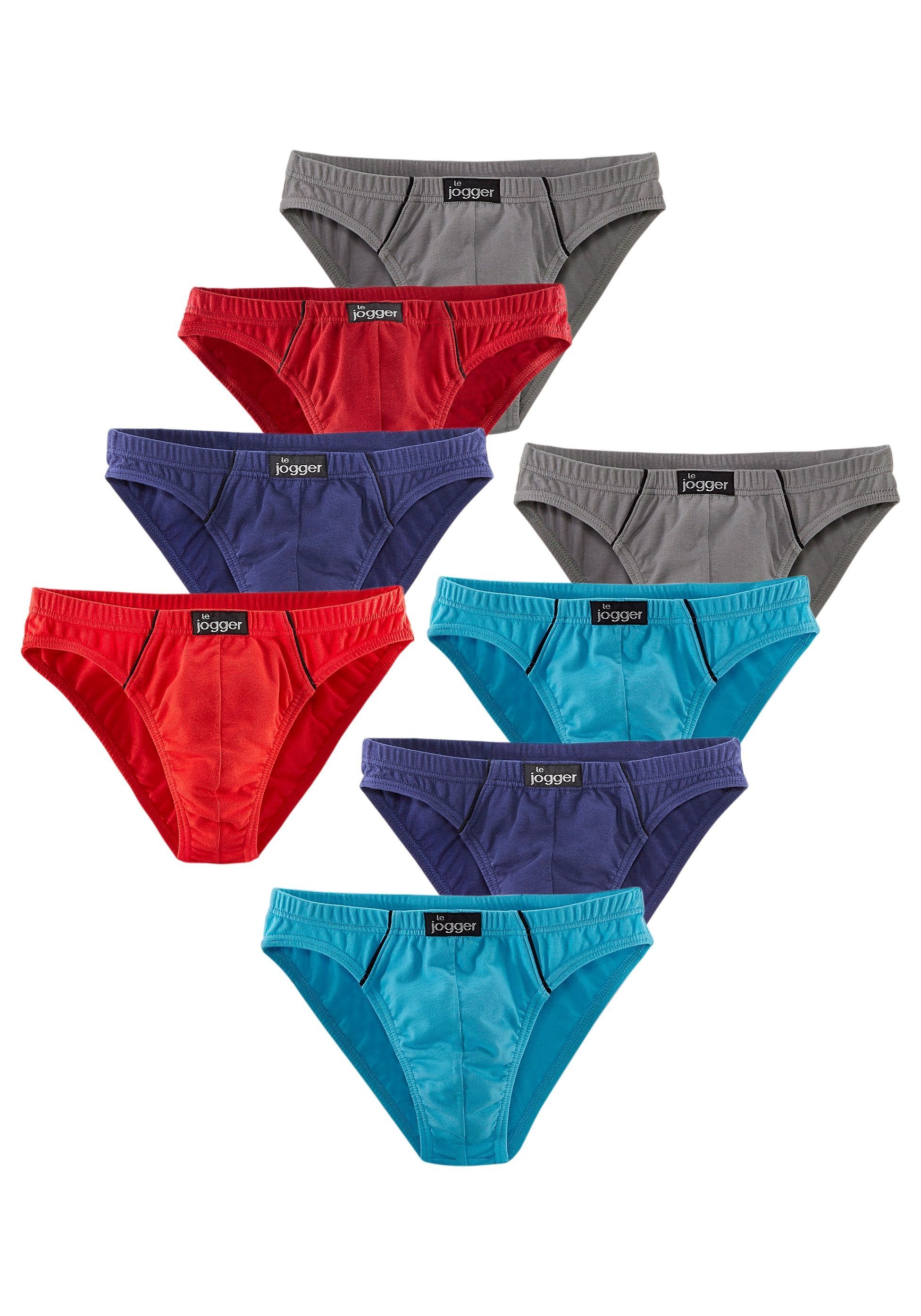 le jogger® Slip Minislip (Packung, 8-St), knappe Form, schöne Farben mit ko günstig online kaufen