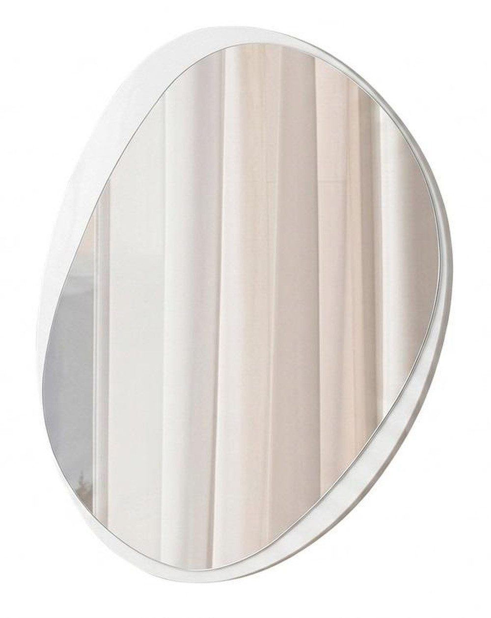 JVmoebel Wandspiegel Spiegel Modern Weiß Luxuriös Minimalistisch Ungewöhnliche Form Edel, Made in Europa