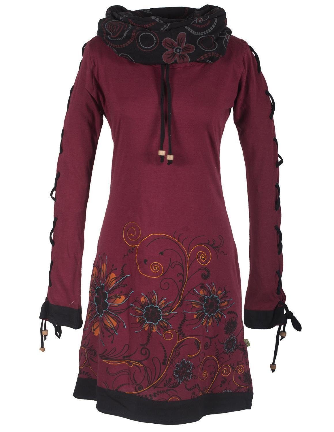 Vishes Midikleid Bedrucktes Blumen Kleid mit günstig online kaufen