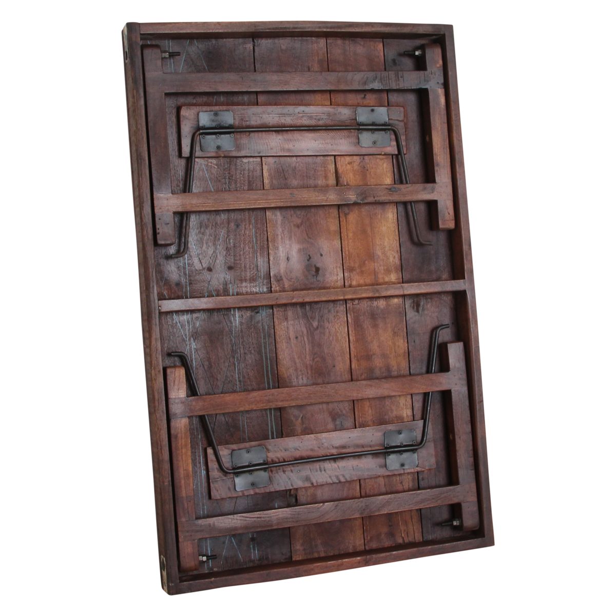 Raw Materials Amsterdam Couchtisch Raw Materials rustikaler Couchtisch 120x72 Holz Industrial klappbar (1-St)