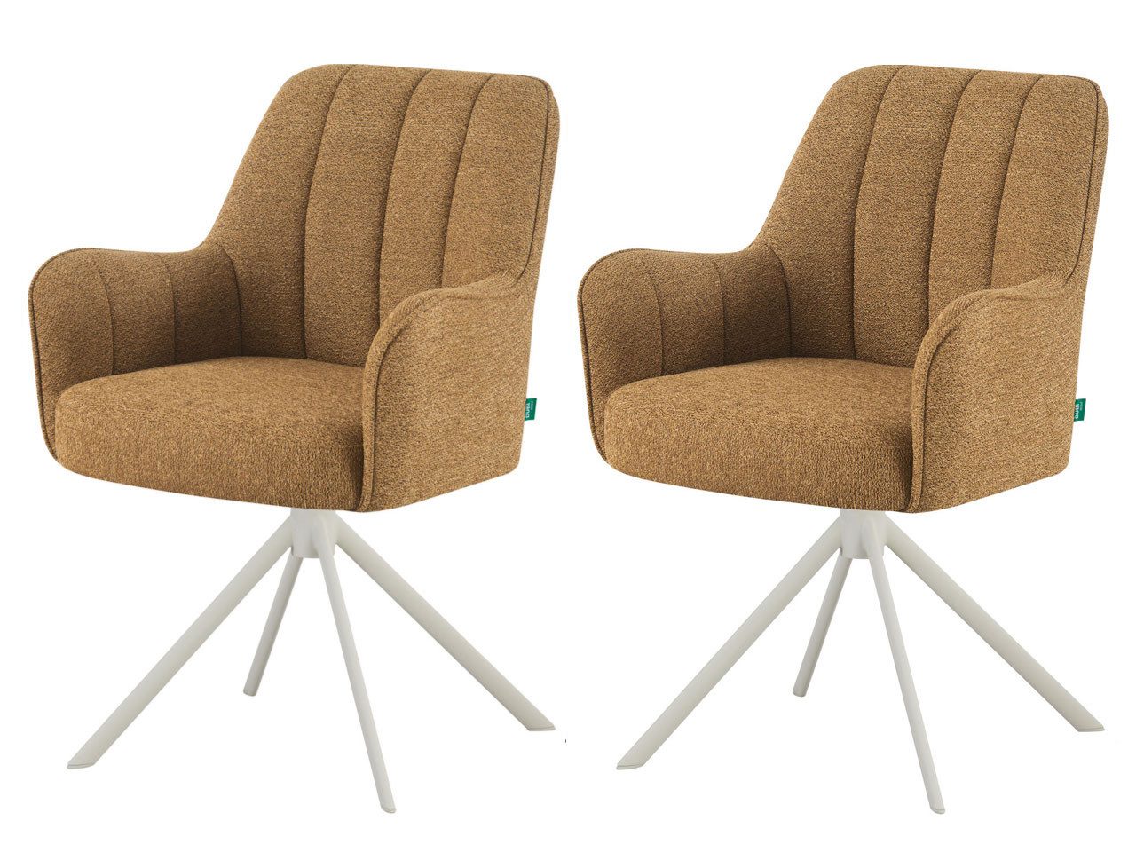 DUBI Möbel Drehstuhl THOMAS-ROMY 2er-Set, verschiedene Gestelle, Federkern, 2er-Set