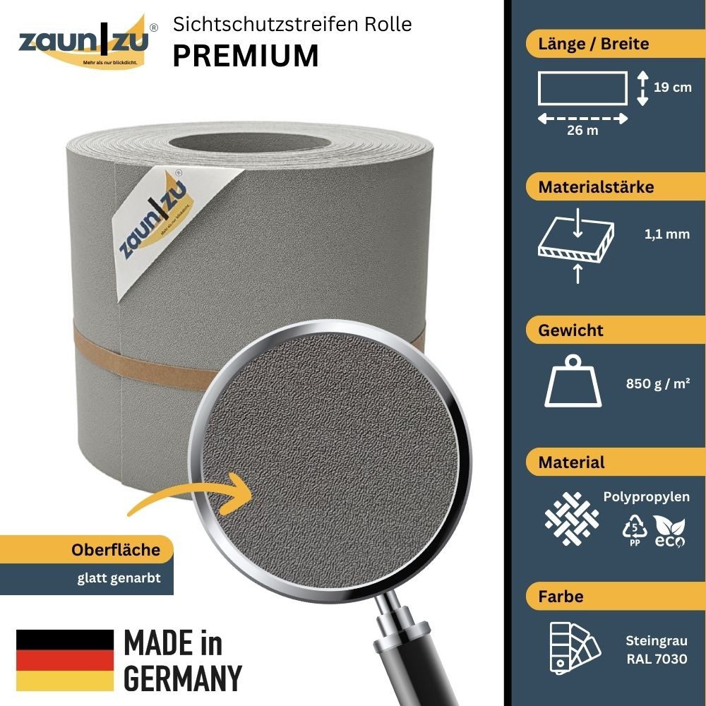 zaunzu Sichtschutzstreifen Premium für Doppelstabmatten Zaunblende günstig online kaufen