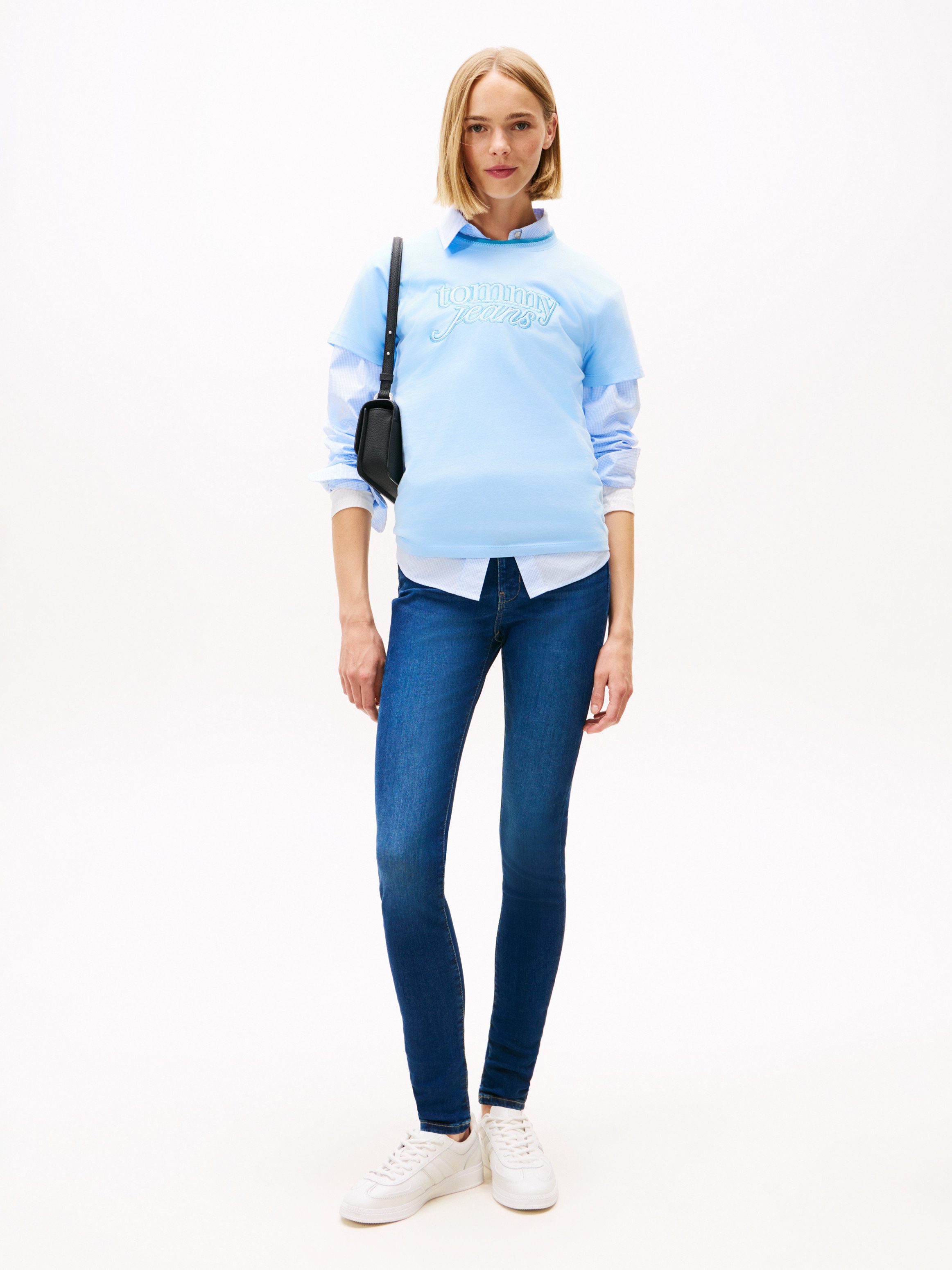 Tommy Jeans Skinny-fit-Jeans Sylvia High Rise Skinny mit Logo-Badge
