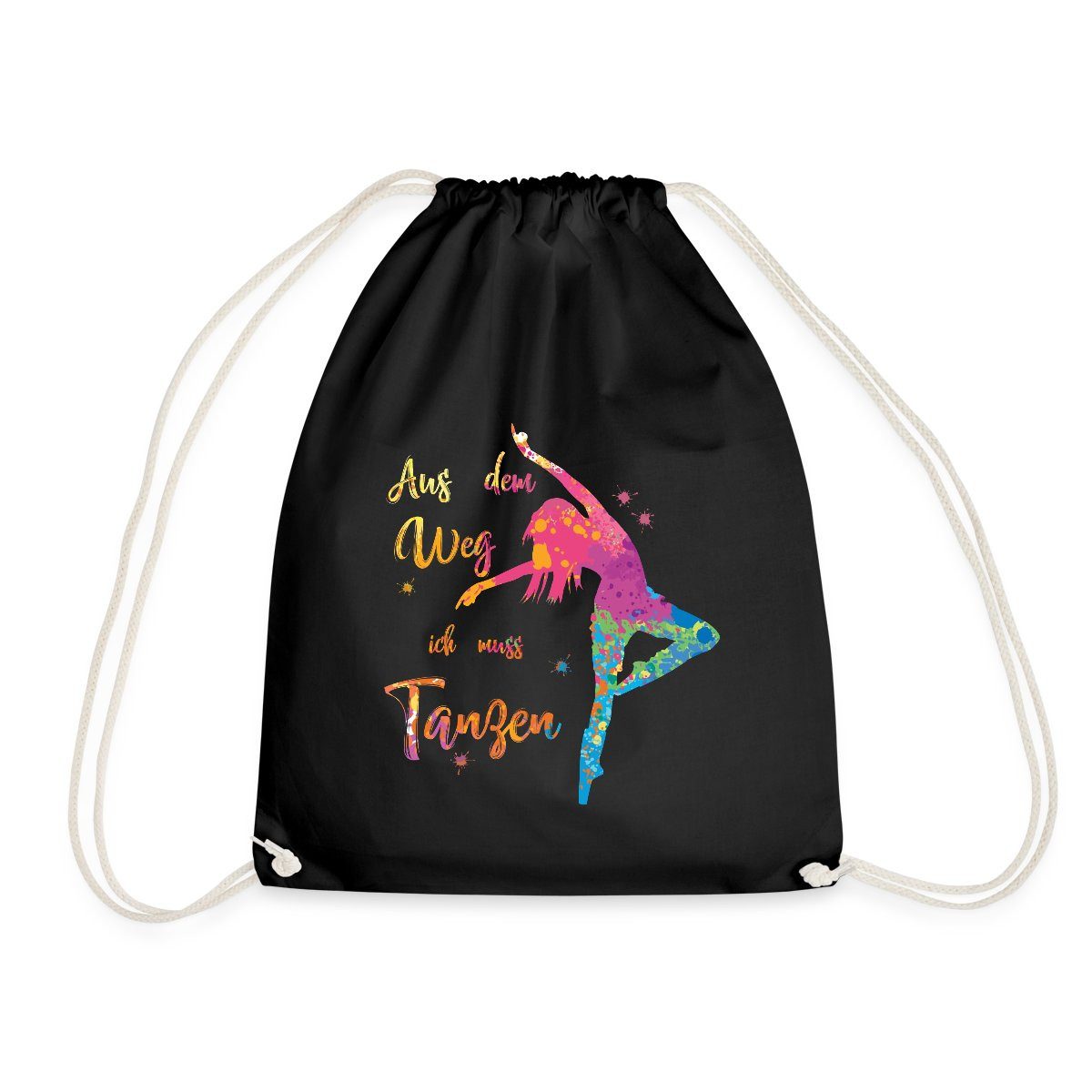 Spreadshirt Turnbeutel Aus Dem Weg Ich Muss Tanzen Tänzerin Turnbeutel (1-tlg)