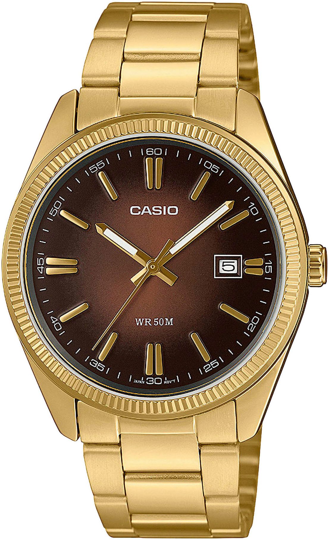 CASIO TIMELESS COLLECTION Quarzuhr MTP-1302PGC-5AVEF, Armbanduhr, günstig online kaufen