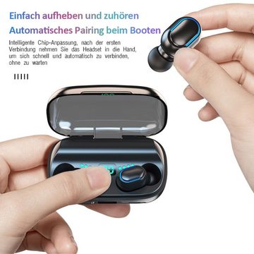 Bothergu In-Ear-Kopfhörer (LED Ladestandsanzeige, Bluetooth)