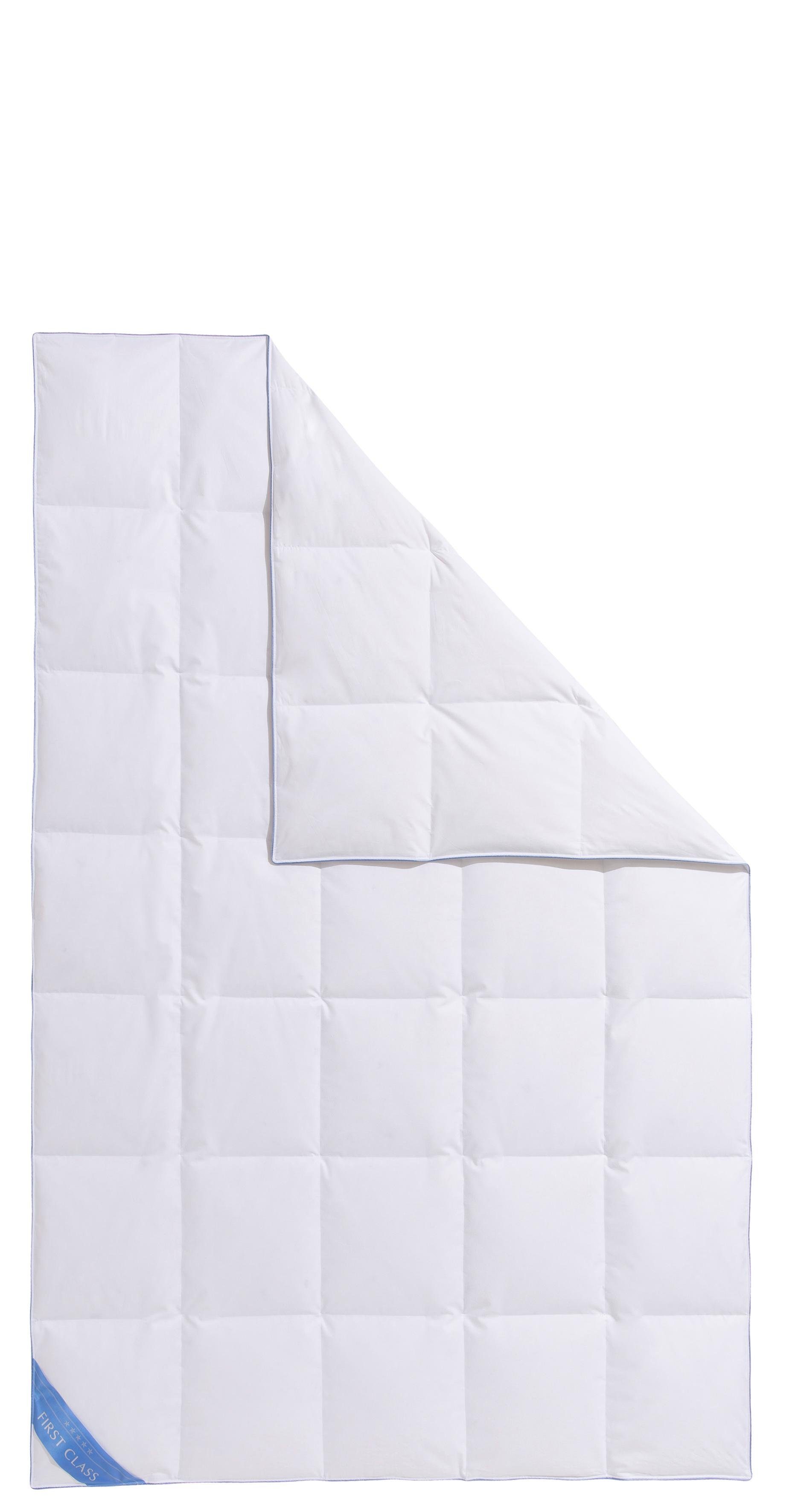 Hanse by RIBECO Daunenbettdecke Lina, Füllung: 90% Daunen & 10% Federn, Bezug: 100% Baumwolle, Hochwertiges Naturprodukt!