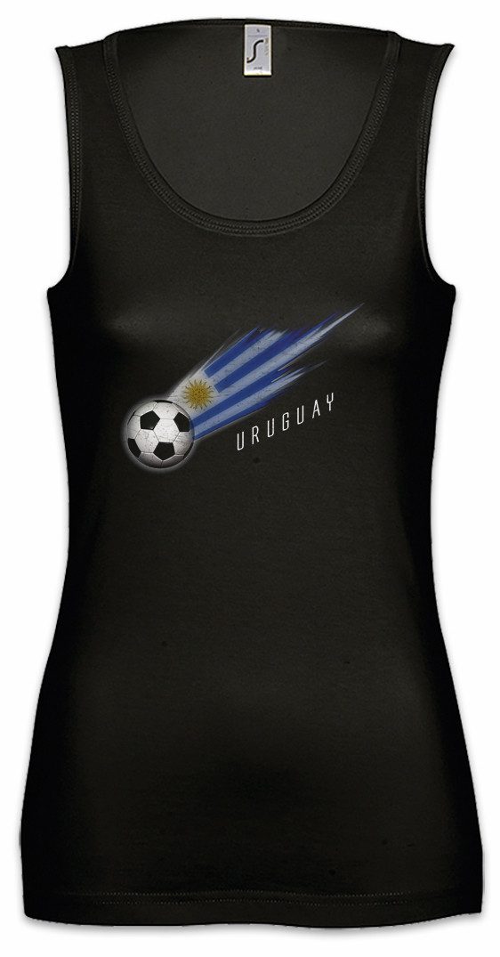 Tanktop Uruguay Football Comet I Ärmelloses Damen T-Shirt Uruguayisch
