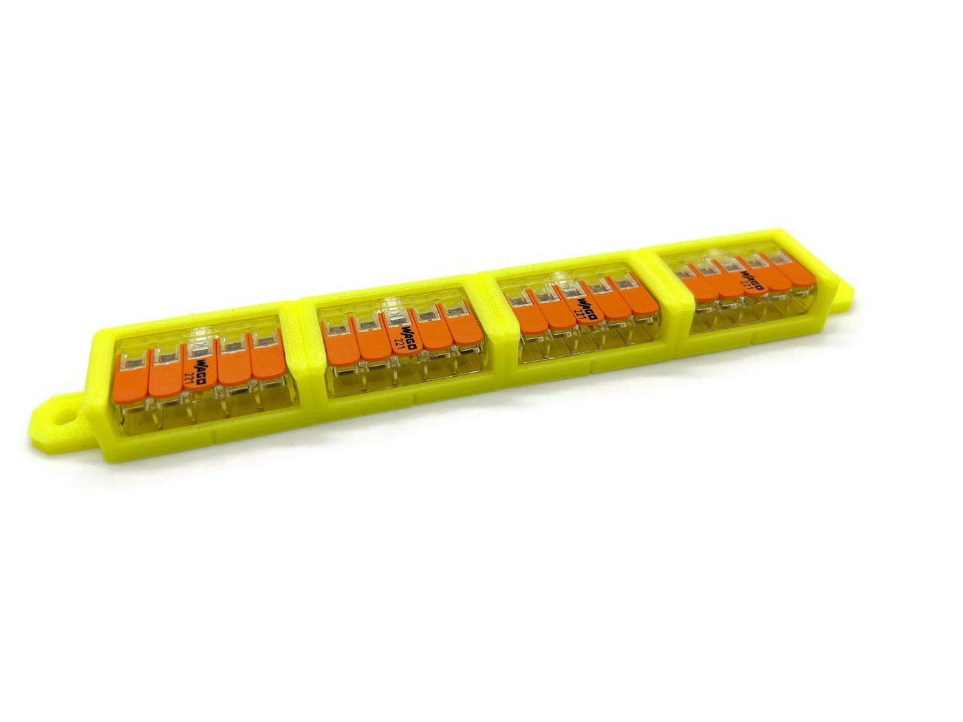 Thumbnail - eXODA Verbindungsklemme 2x Halterung für Klemmen Typ 221-415 Befestigungsadapter von, Klemmenhalter für 10 Klemmen, 1-tl...