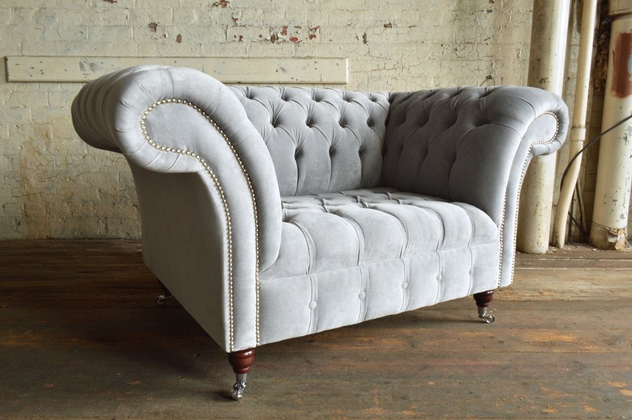 JVmoebel Chesterfield-Sessel, Chesterfield Sessel 1,5 Sitzer Design | Chesterfield-Sessel