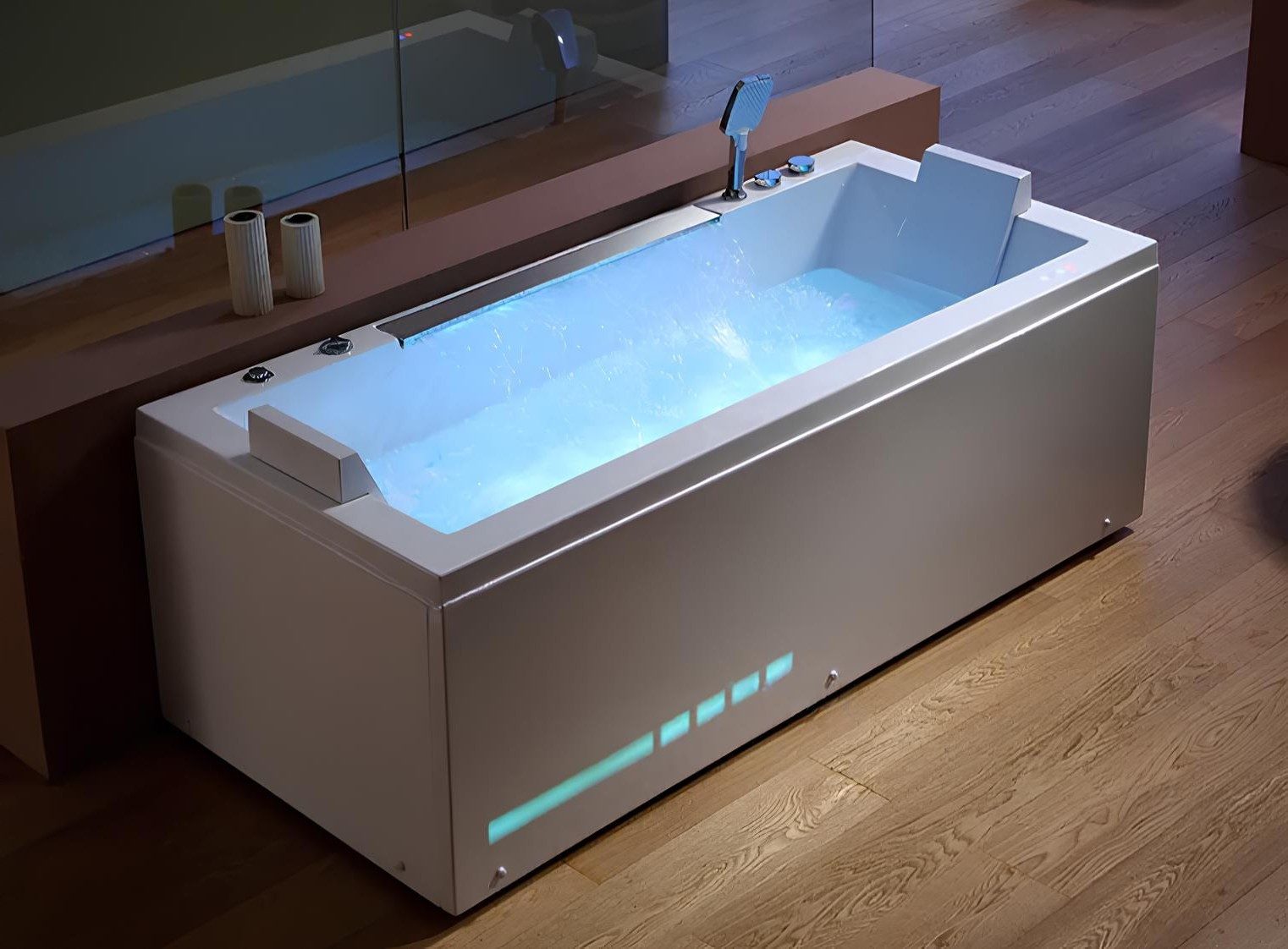 Xlmoebel Whirlpool-Badewanne XLMOEBEL Whirlwanne mit Hydromassage und eleganter Acryl-Oberfläche, Made in Europa