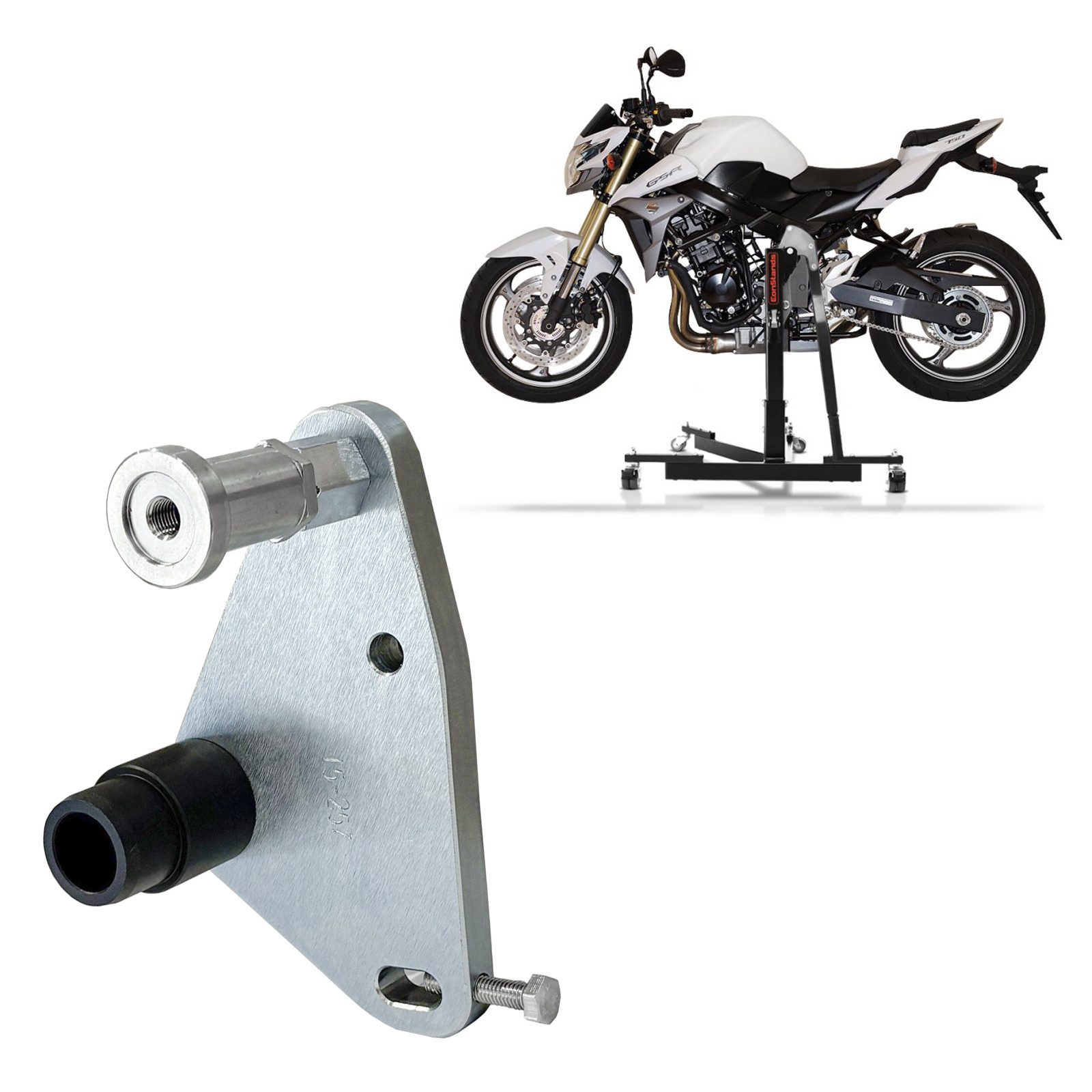 ConStands Motorradheber Adapterplatte für # Power Classic / Evo für Suzuki GSR 750 11-16