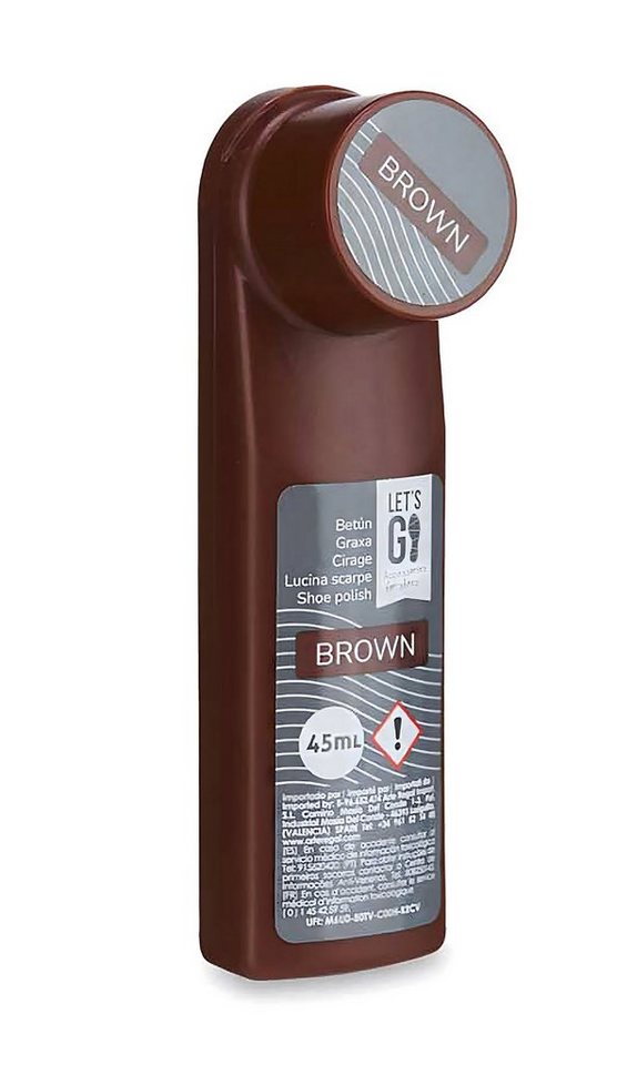 Thumbnail - Arte Regal SCHUH POLITUR 45ml mit integriertem Schwamm flüssig (Braun - 91) Schuhcreme, Schuhpflege Schuhcreme Schuhputz...