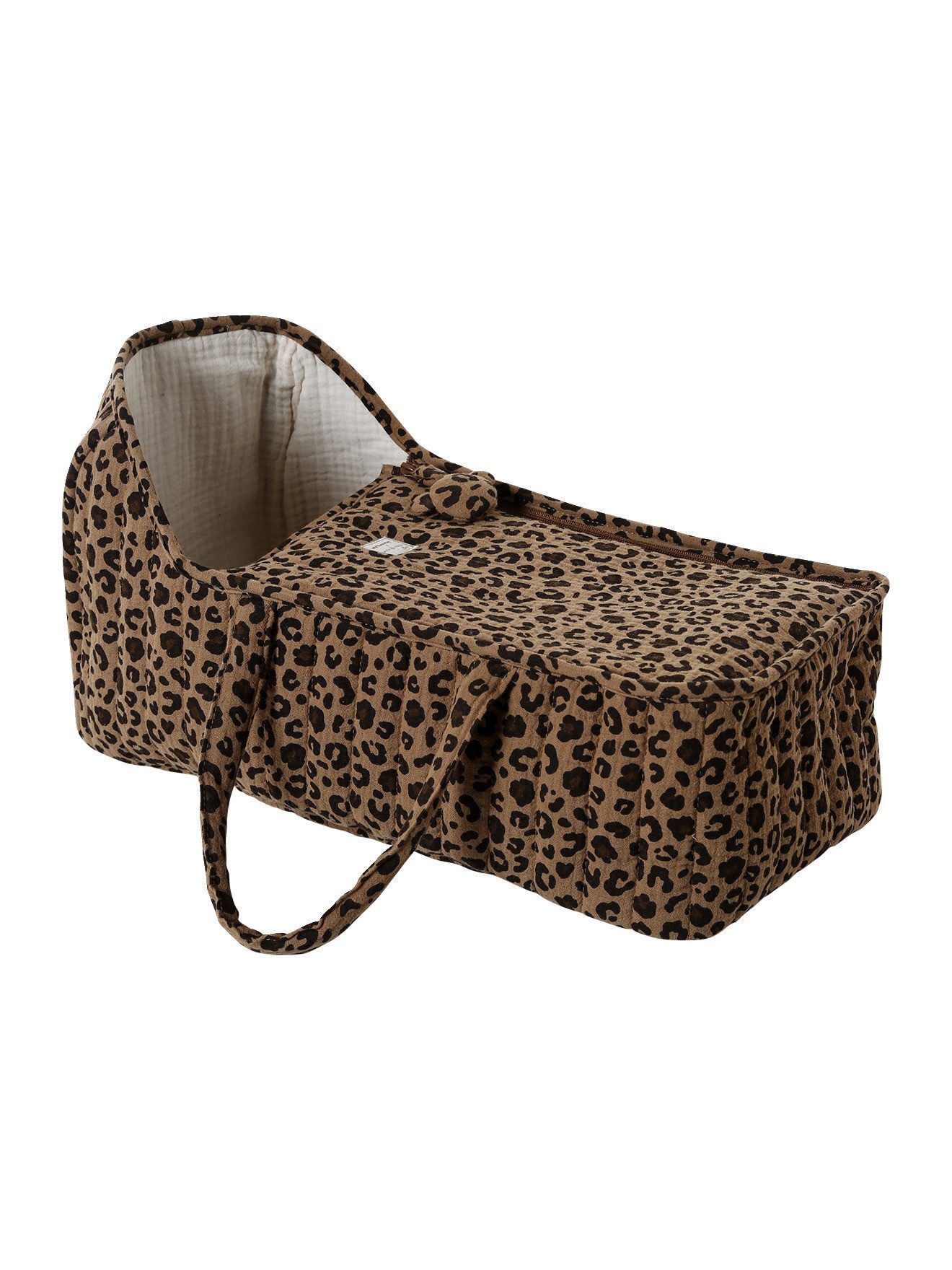 vertbaudet Puppen Accessoires-Set Puppen-Tragetasche aus Musselin Leo-Capsule