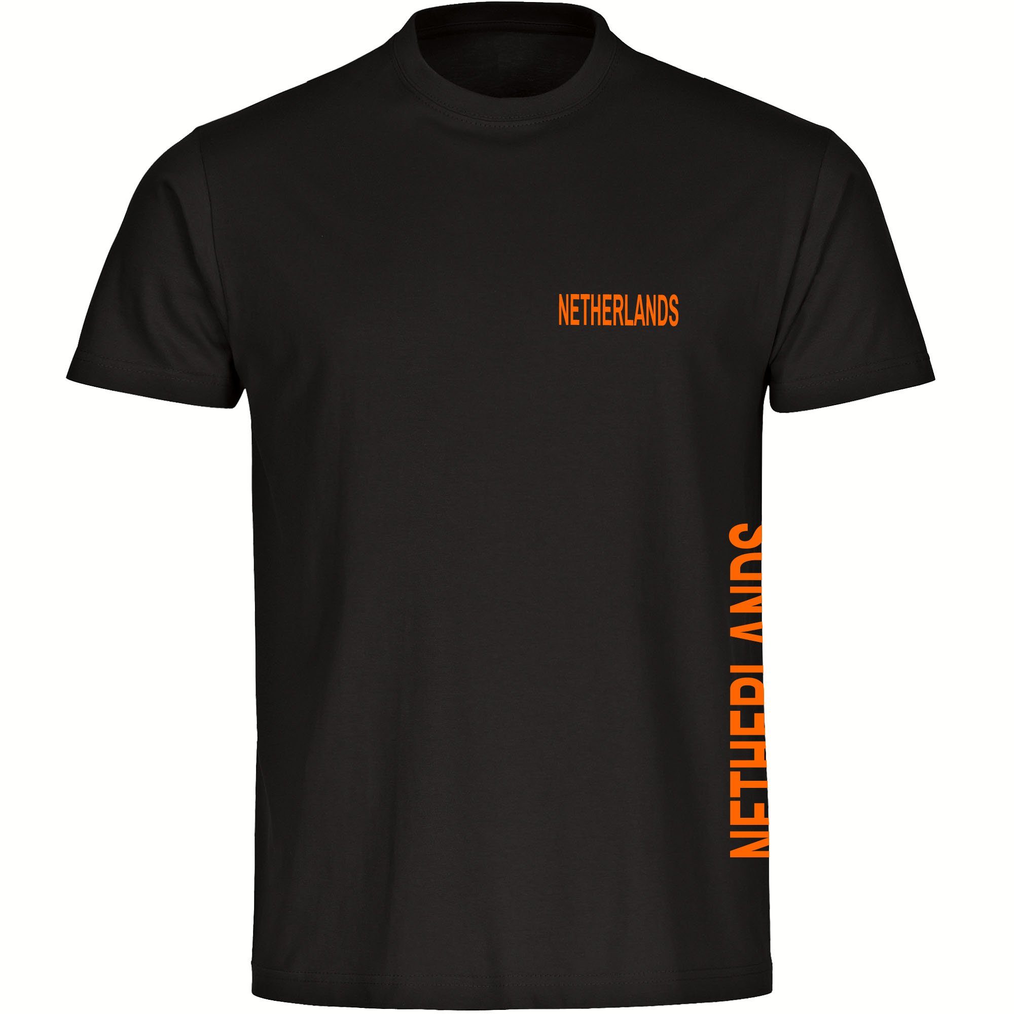 multifanshop T-Shirt Kinder Netherlands - Brust & Seite - Boy Girl