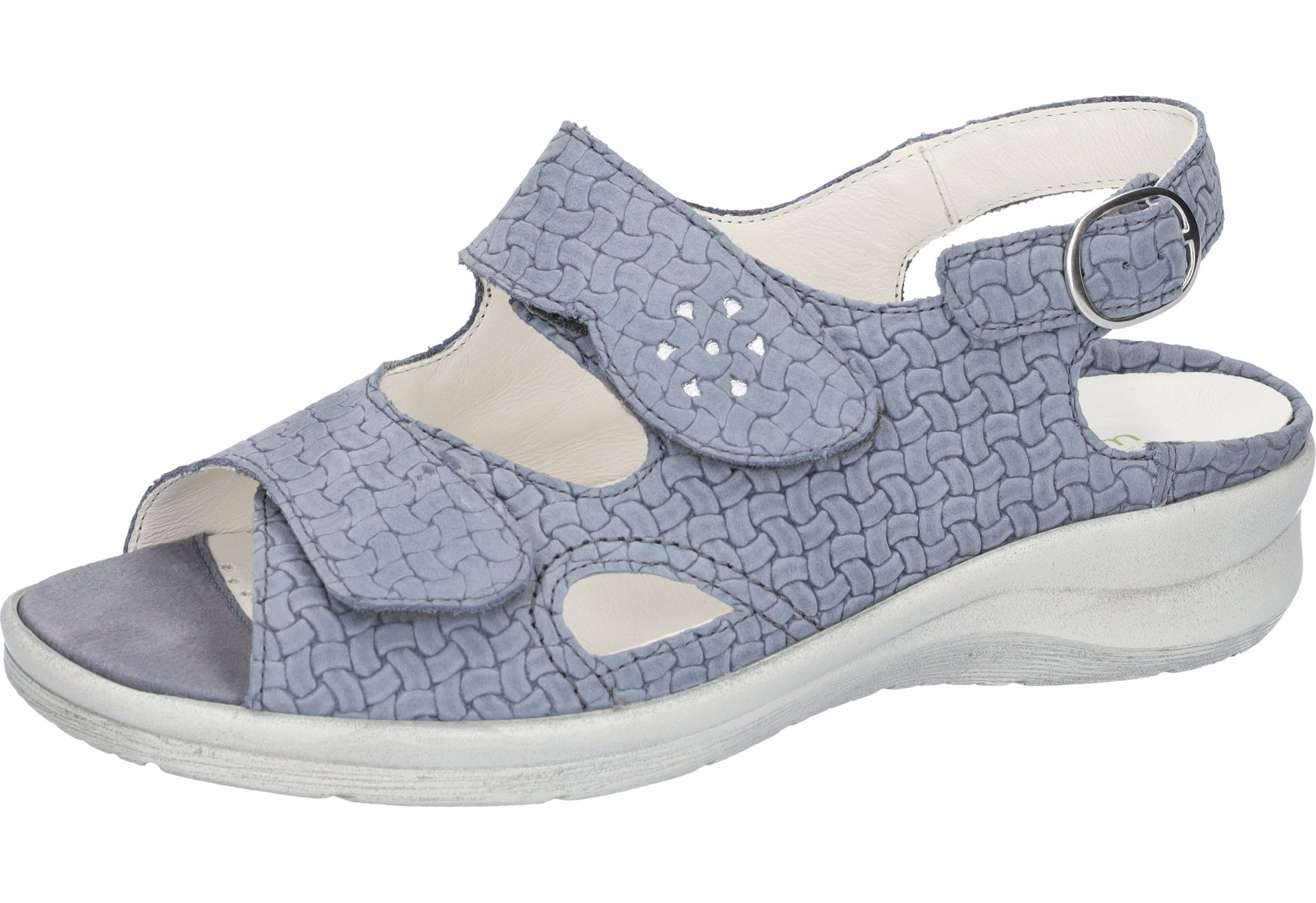 Waldläufer MERLE Sandale Sommerschuh mit Klett- und Druckknopfverschluss, M-Weite