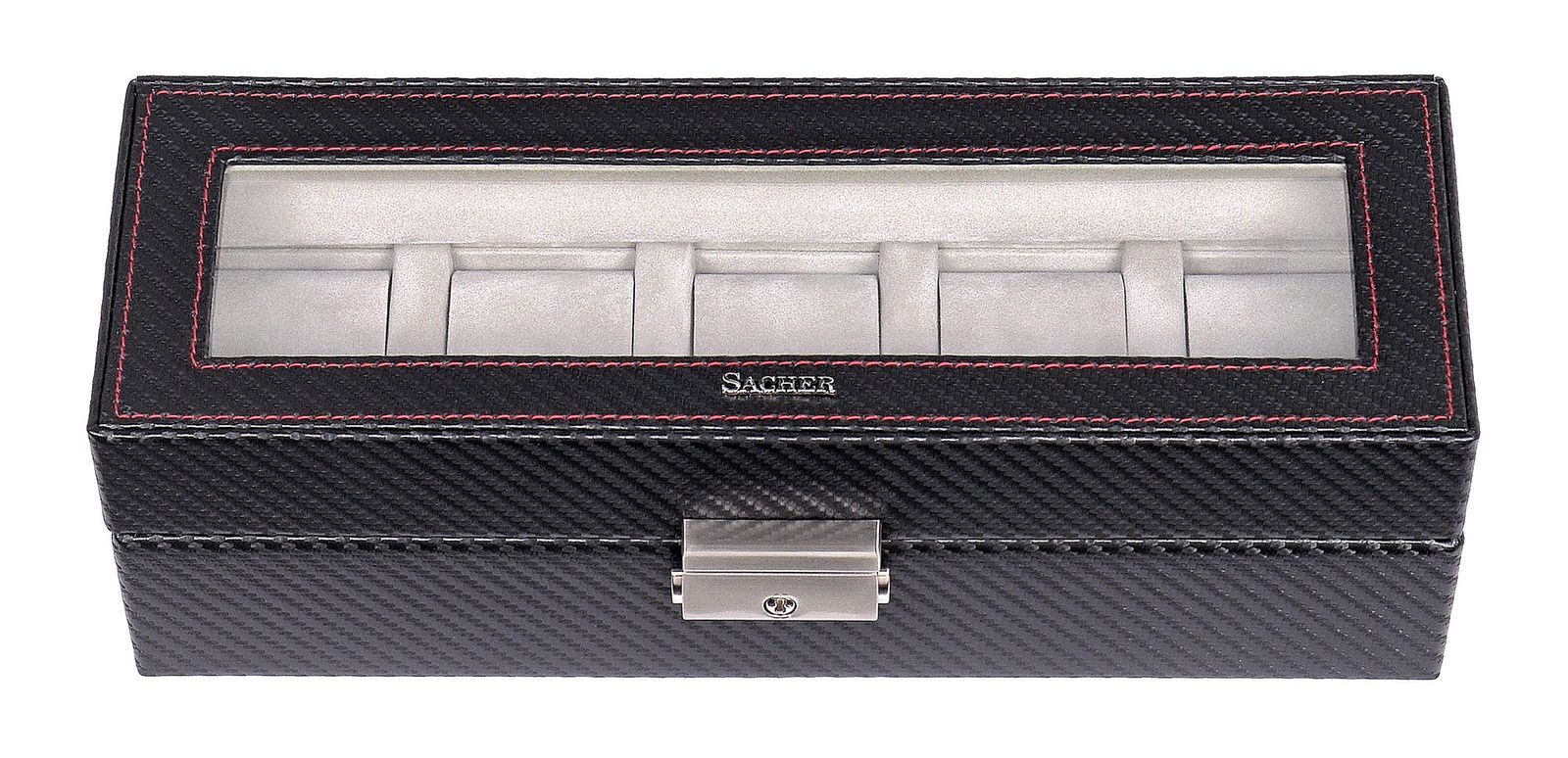 Sacher Schmuckkoffer Uhrenbox für 5 Uhren
