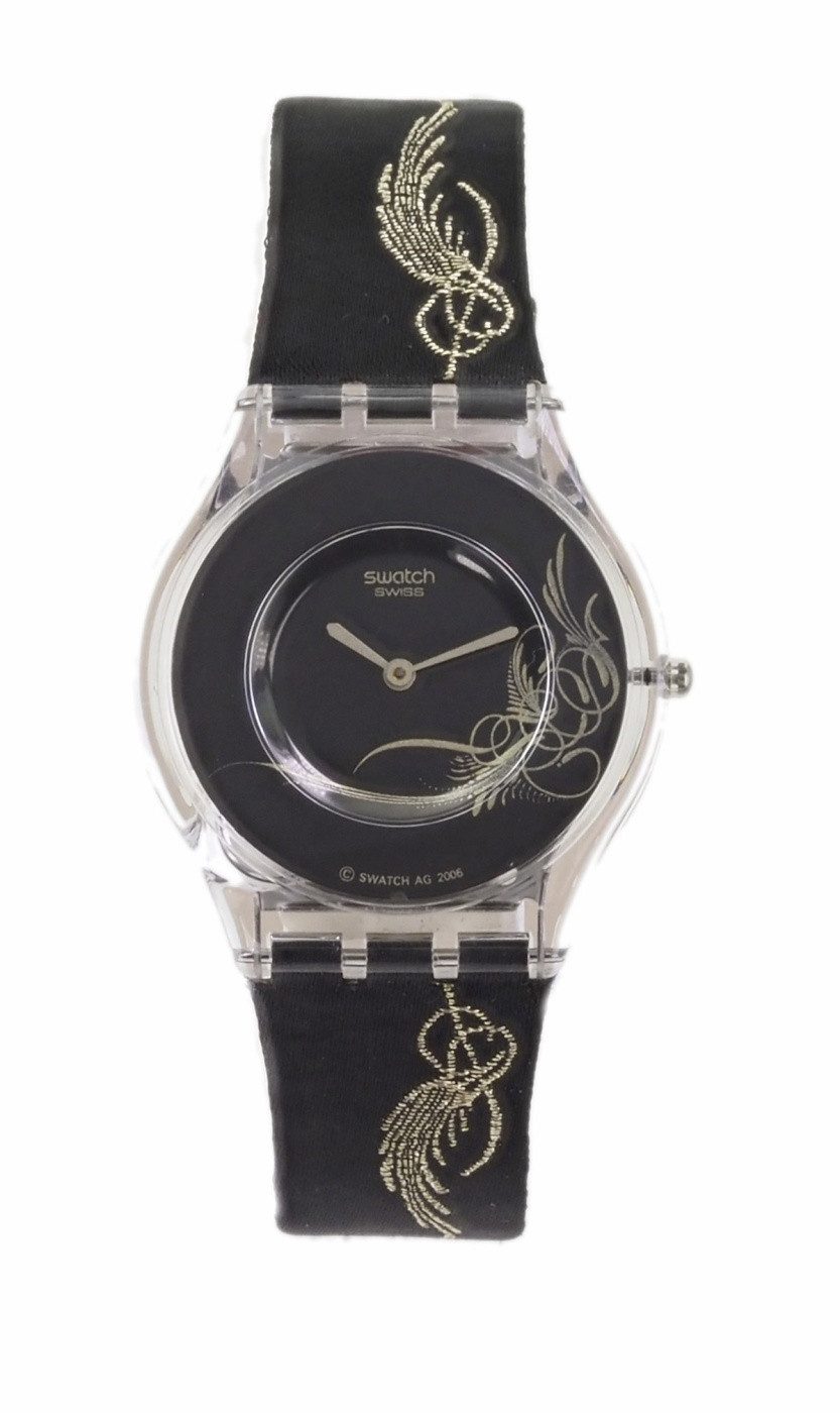 Swatch Quarzuhr Swatch Damen Quarz Uhr SFK286 SHINING NIGHT X7