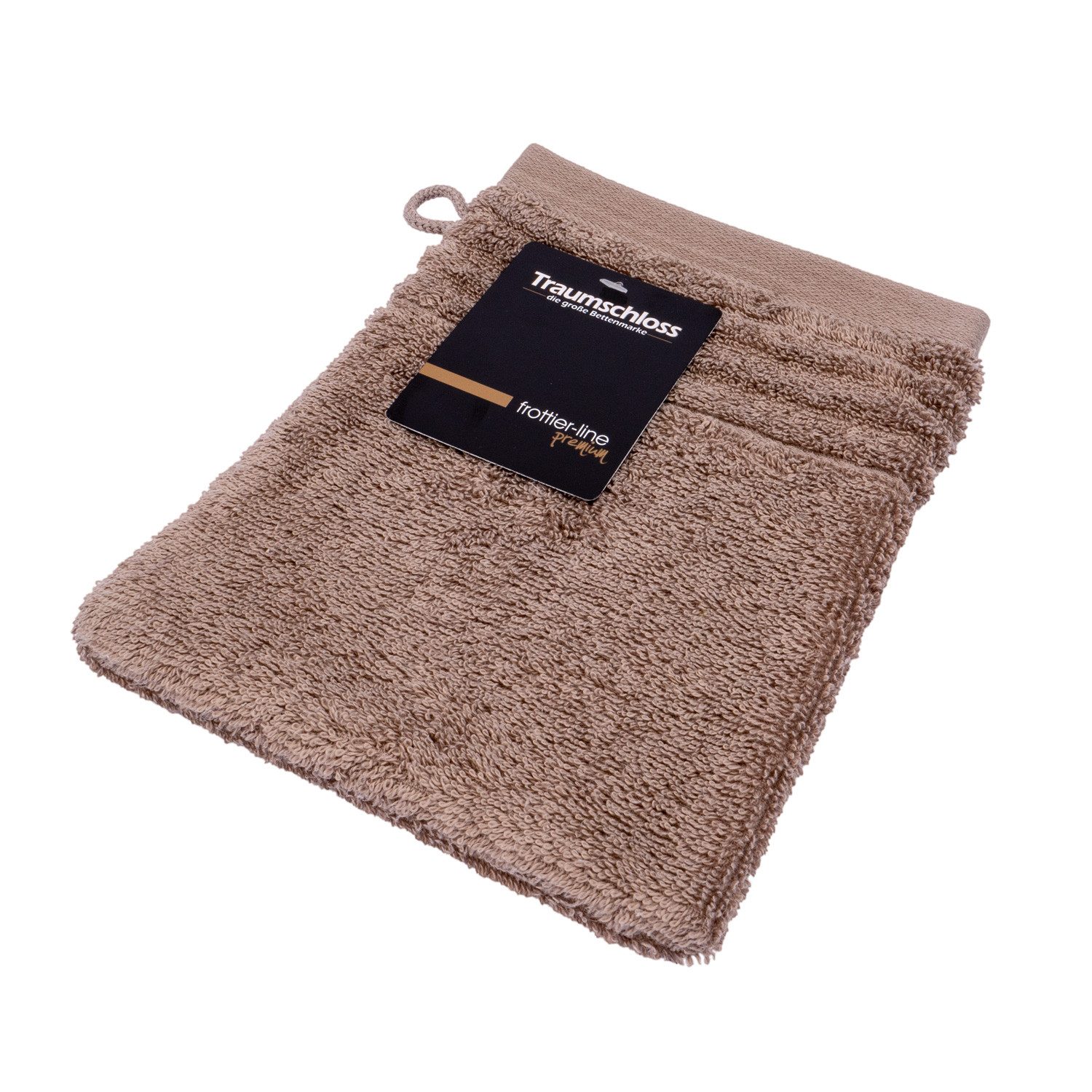 Traumschloss Waschlappen Premium-Line, (1-St), 100% ägäische Baumwolle mit 600g/m²