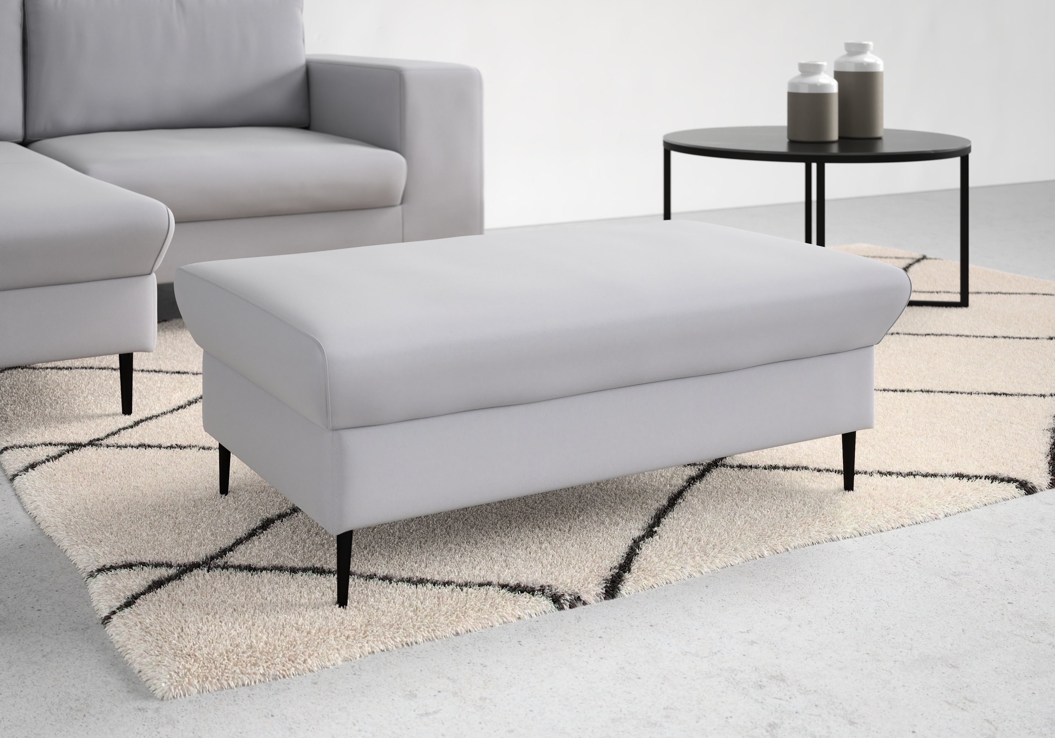 DOMO collection Sitzhocker Modica, passend zur Serie, auch in Cord