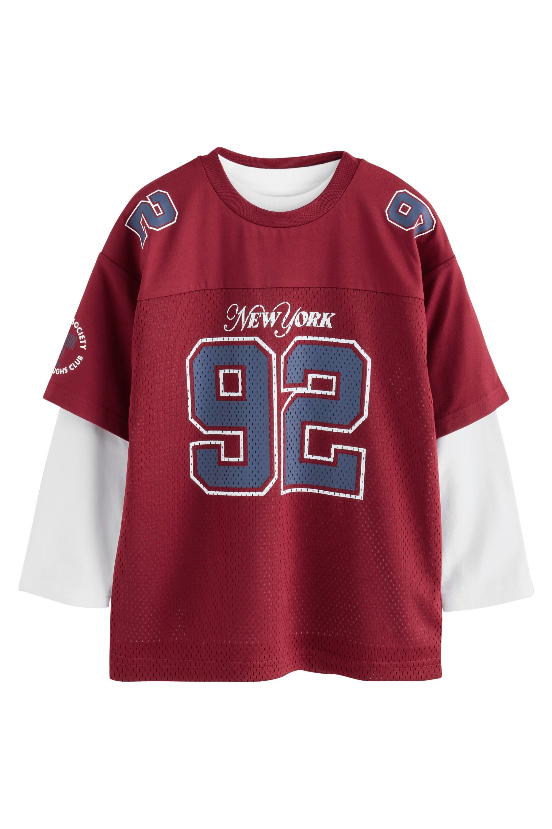 Next Langarmshirt Varsity-Langarmshirt (2-tlg)