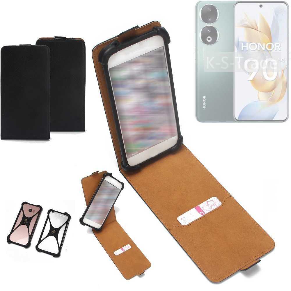 K-S-Trade Handyhülle für Honor 90, Handyhülle Schutzhülle Hülle Case Cover Flip Style Bumper