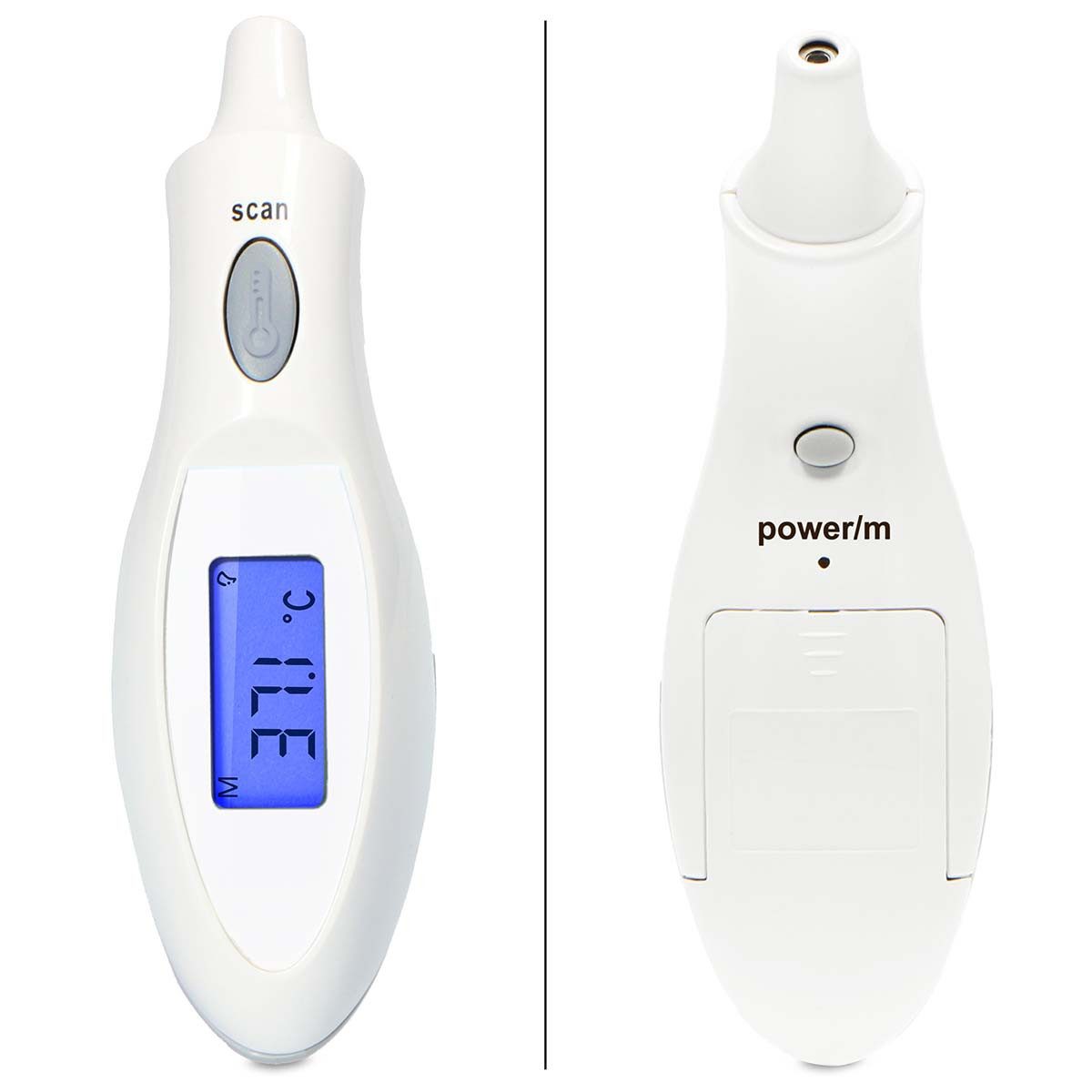 Alecto Fieberthermometer BC-27, 1-tlg., Infrarot-Messung, Speicherung der letzten 10 Werte, einfache Bedienung