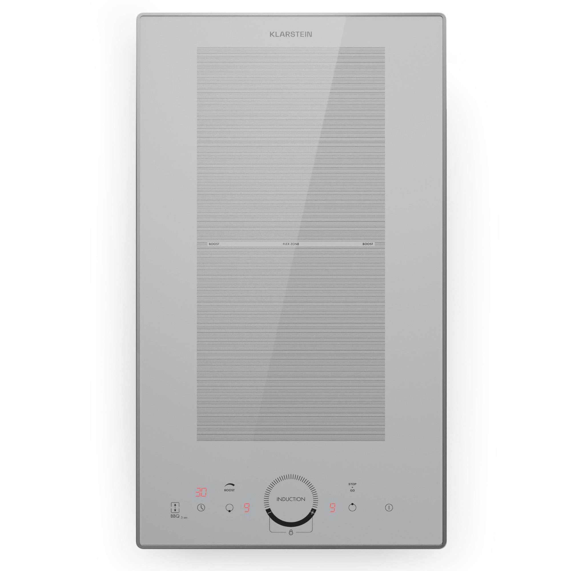 Klarstein Induktions-Kochfeld Delicatessa Slim Domino Induktionskochfeld 2 Zonen 3500 W Timer, Einbau Glaskeramikkochfeld 2 Platten Elektro Einbaukochfeld Induktion