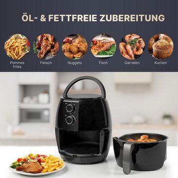 CLATRONIC Heißluftfritteuse FR 3780 H, für Öl- und fettfreie Zubereitung - 3,6L