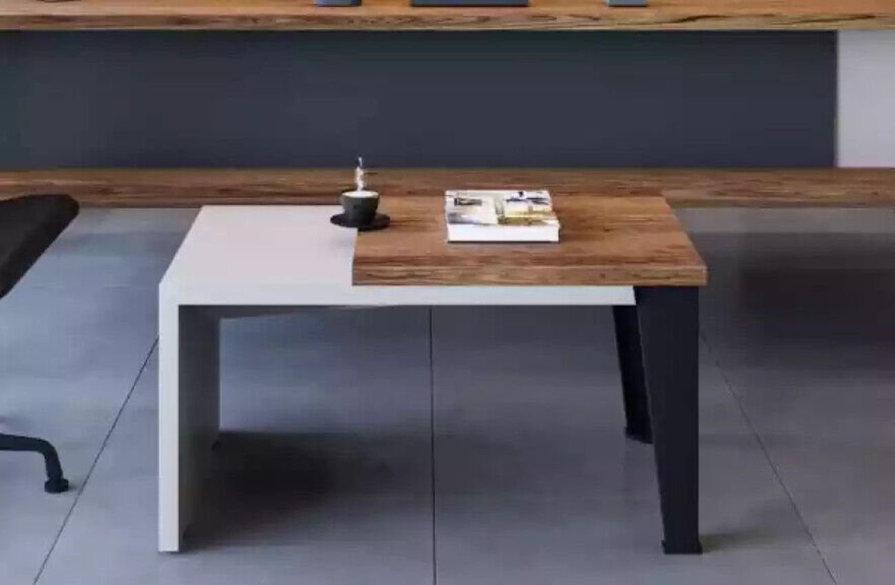 (1-St., in Couchtisch nur Büro Beistelltisch 1x Holzmöbel Made Couchtisch), Zweifarbiger Europa JVmoebel Moderner Couchtisch
