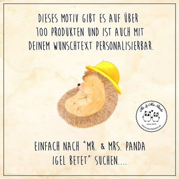 Mr. & Mrs. Panda T-Shirt Igel Beten - Schwarz - Geschenk, Tiermotive, Amen, lustige Sprüche, S (1-tlg)