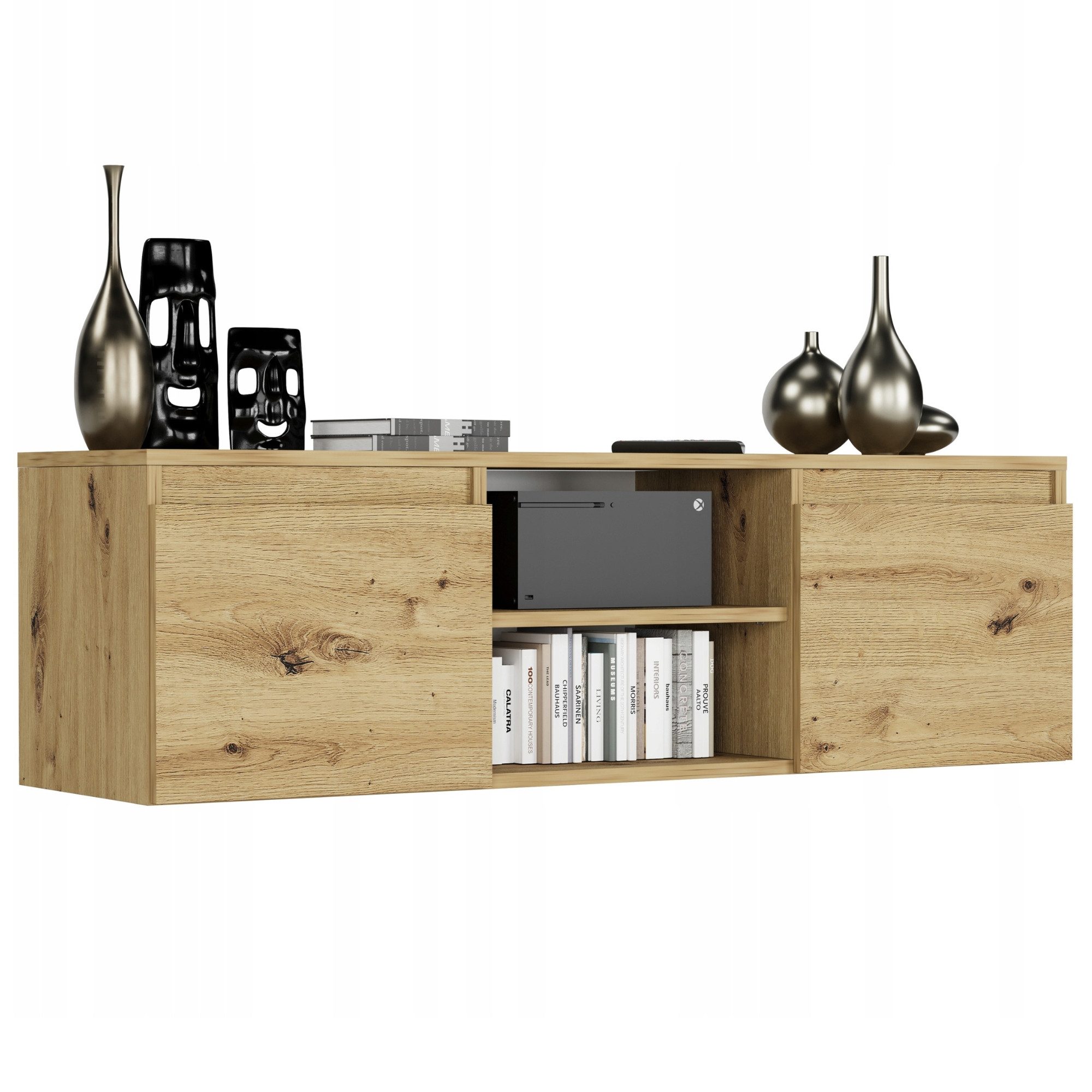 Home Collective TV-Schrank Lowboard Fernsehschrank mit 2 Türen und 1 Einleg günstig online kaufen