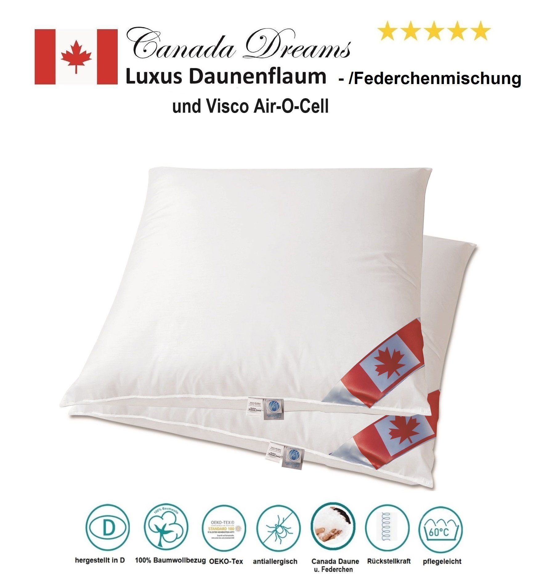 Canada 3-Kammer-Kopfkissen Set Angebot 2 Premium günstig online kaufen