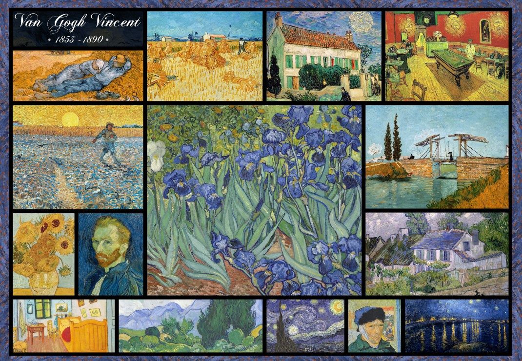 Grafika Art Puzzle Puzzle Vincent Van Gogh - Collage, Puzzleteile günstig online kaufen