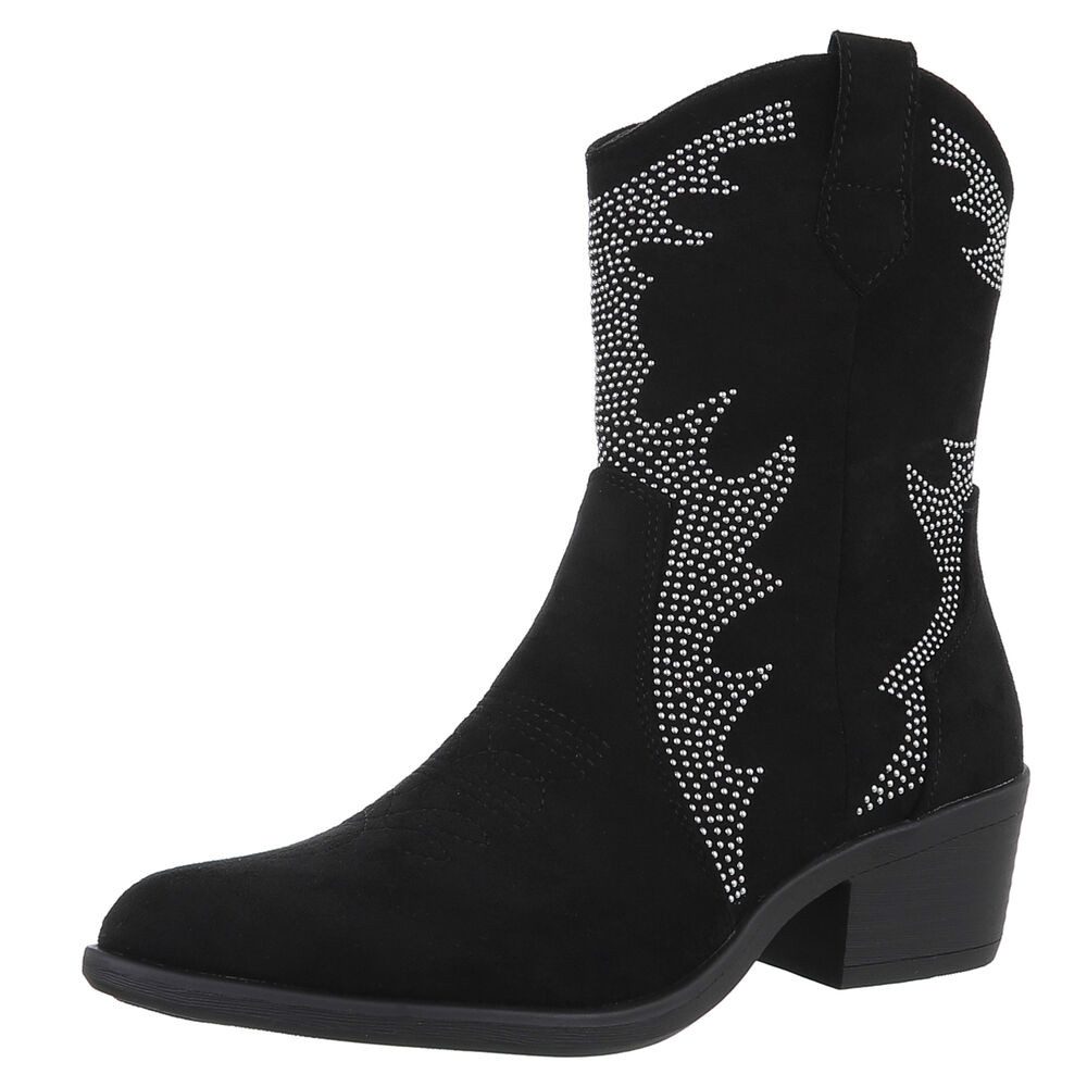 Ital-Design Damen Cowboyboots Western Westernstiefelette (88812592) Blockab günstig online kaufen