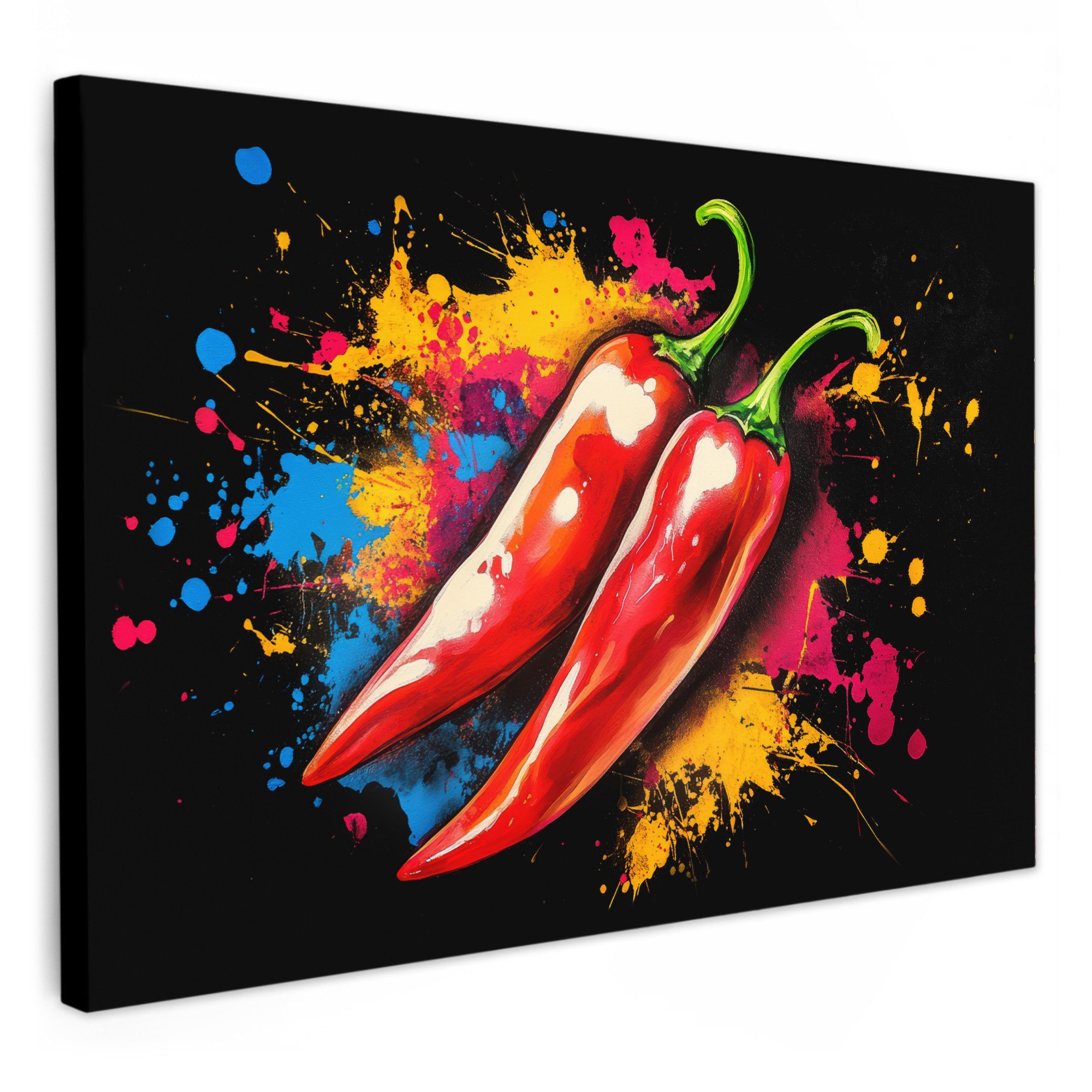 OneMillionCanvasses® Leinwandbild Pfeffer - Graffiti - günstig online kaufen