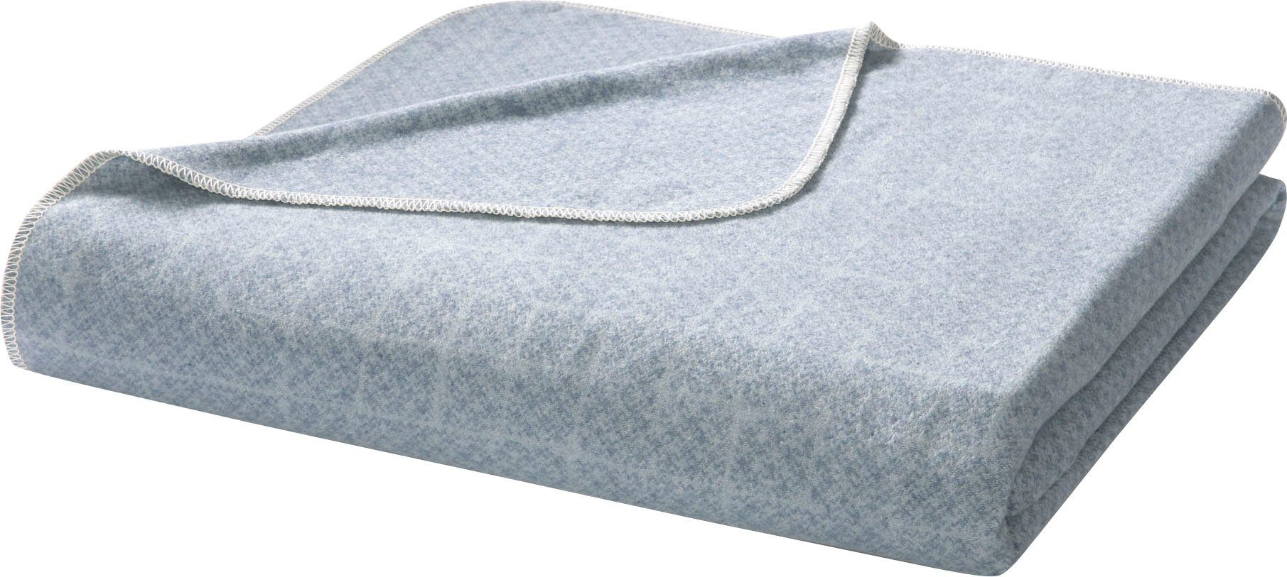 Wohndecke Reused, Biederlack, Kuscheldecke recycelten aus 1 jeans/Grau Jeans-Artikeln