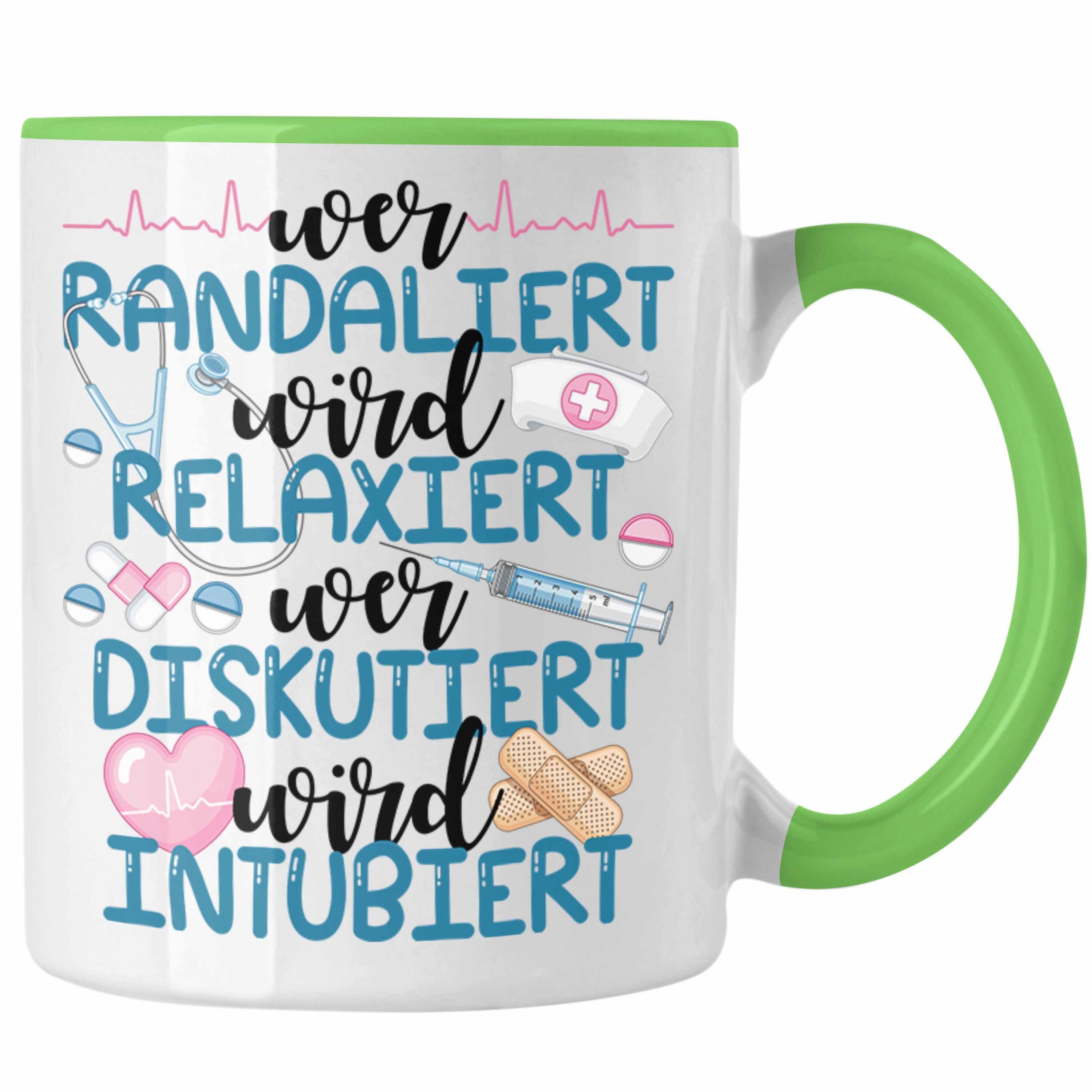 Geschenk Propofol Krankenschwester Tasse Anästhesie Kaffeetasse Tasse Trendation Grün Lustig