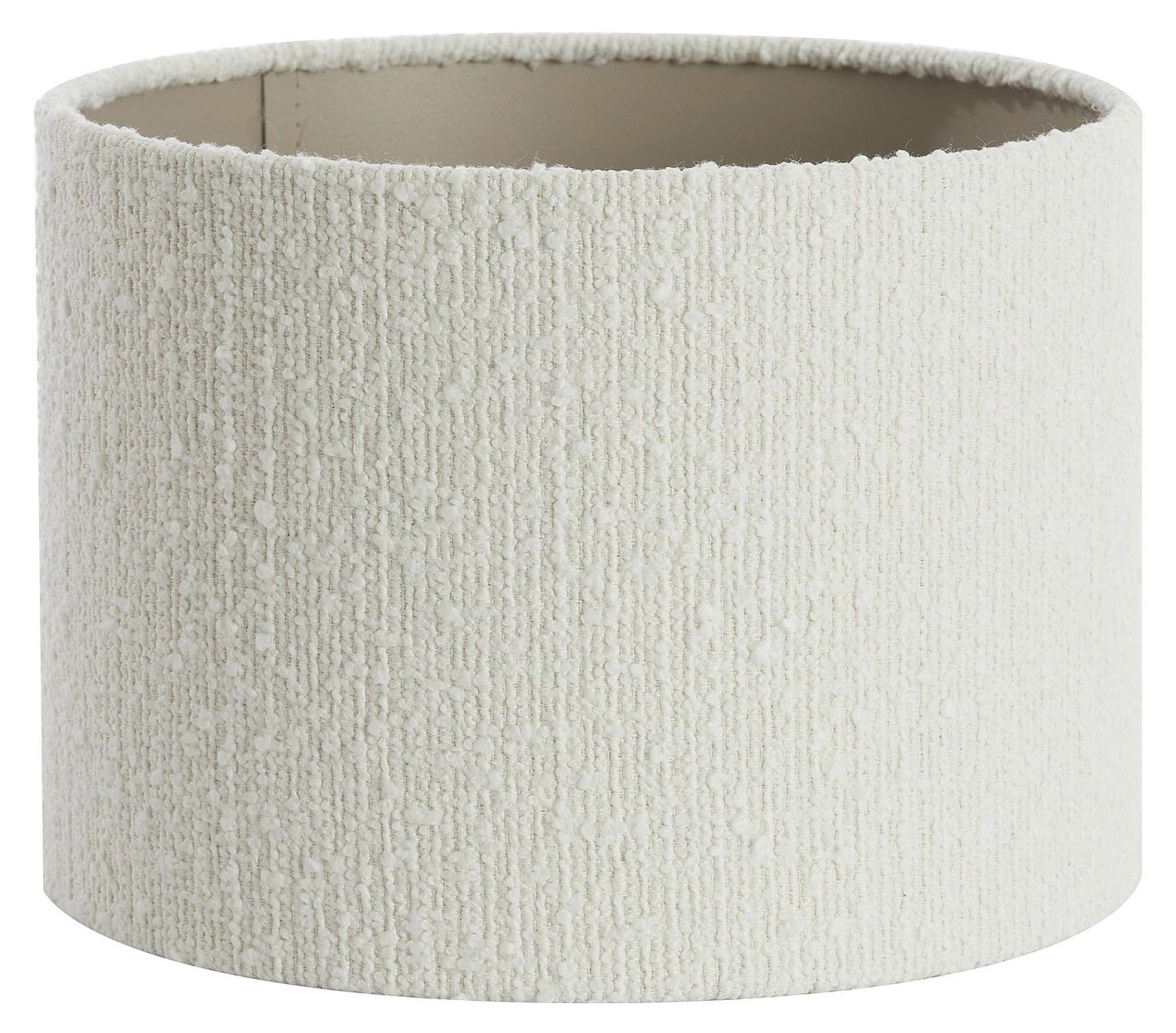 Light & Living Лампыschirm BOLERO, Ø 20 cm, Weiß, Braun, Stoff, Metallhalterung