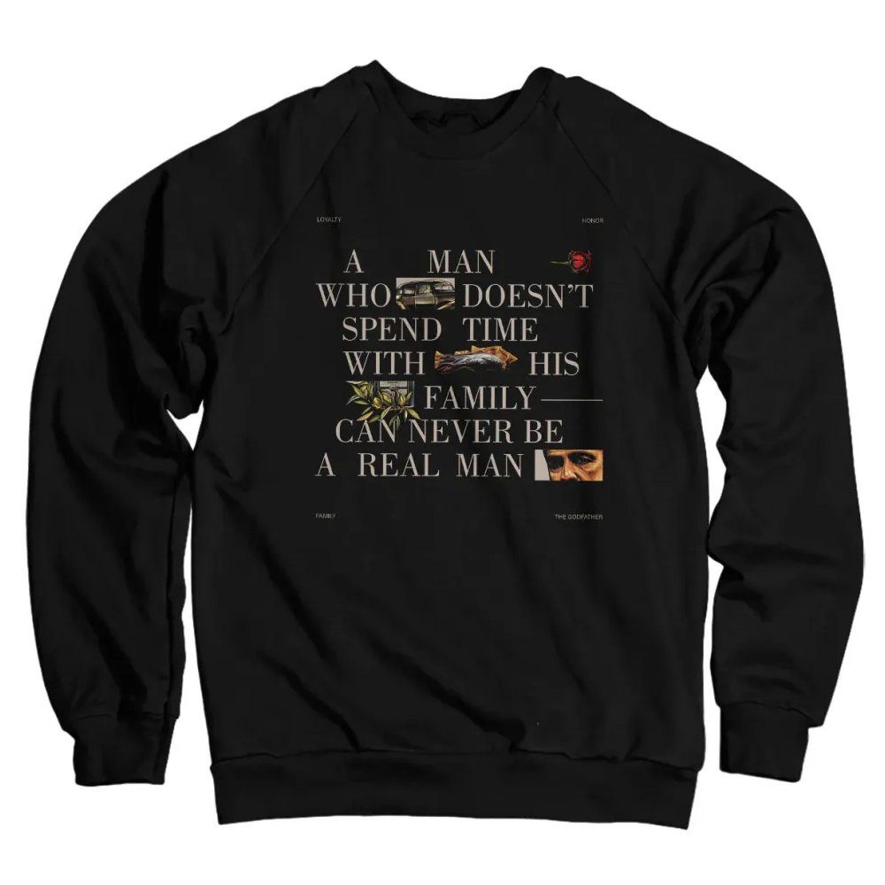The Godfather Rundhalspullover A Real Man Sweatshirt