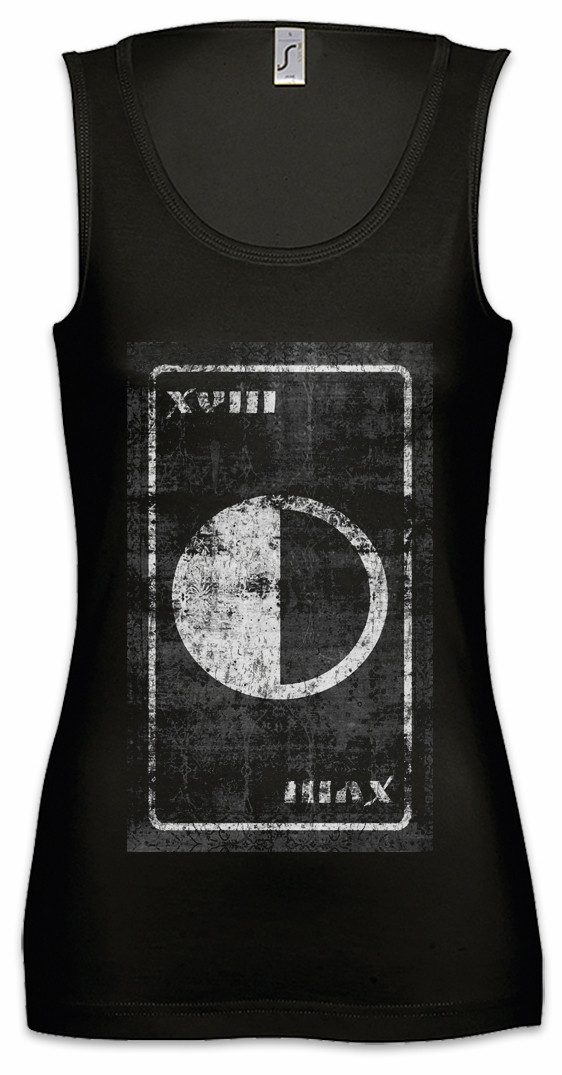 Tanktop Tarot The Moon Ärmelloses Damen T-Shirt Karte Karten Card Voddoo Der