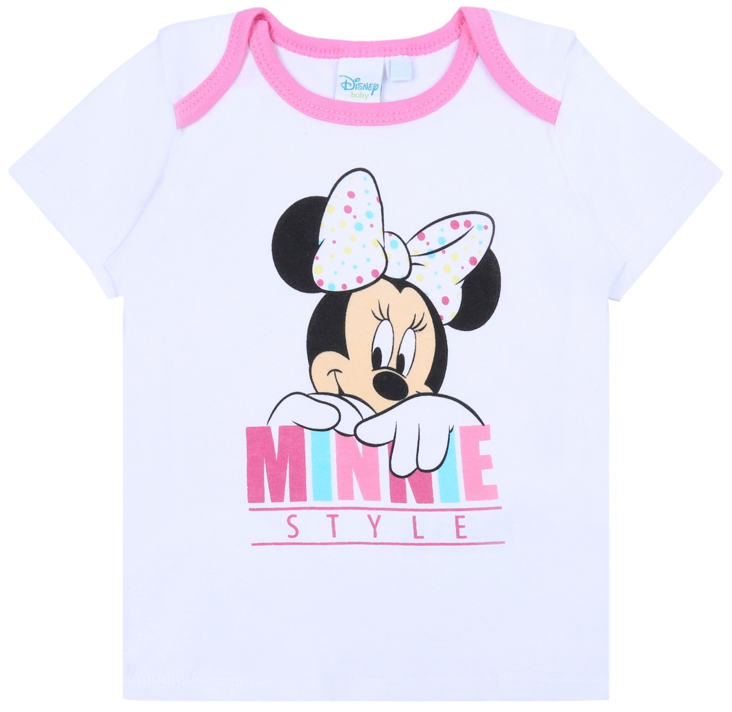 Kurzarmbluse Weißes Baby-T-Shirt Minnie DISNEY 9 Monate