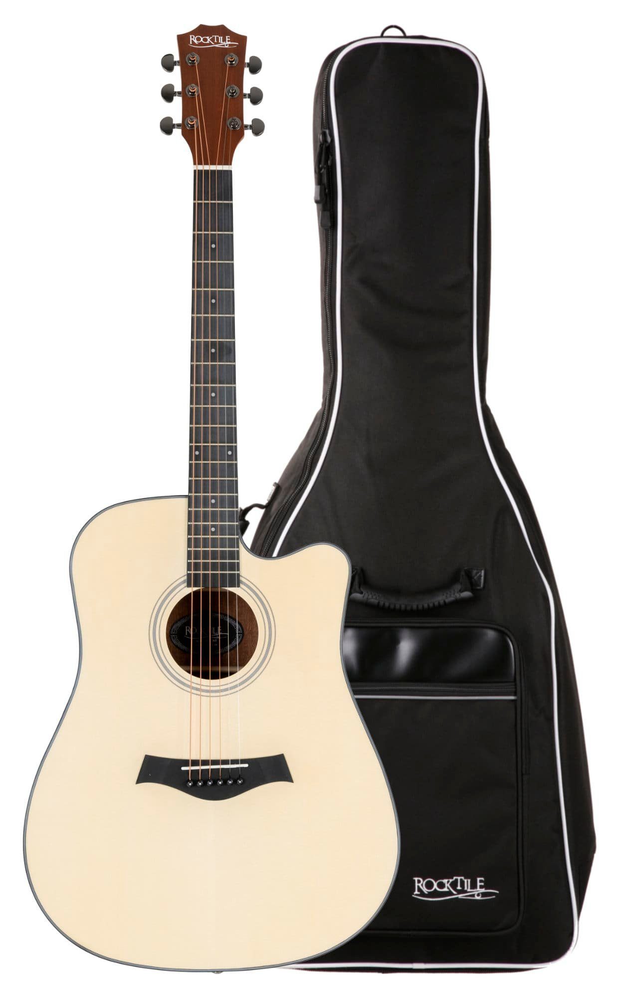 Westerngitarre WSD-101C NT Akustikgitarre Gigbag Set