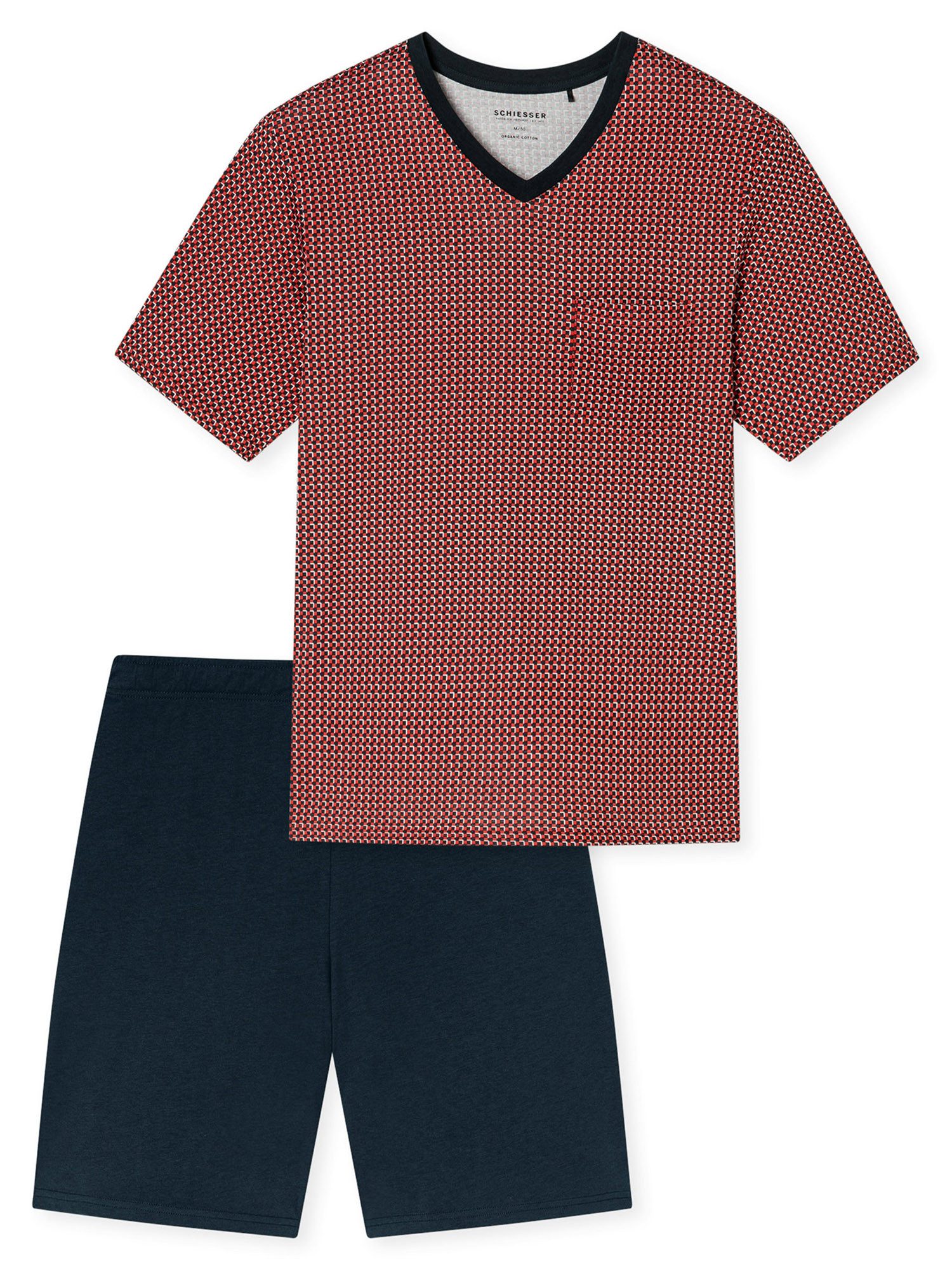 Schiesser Pyjama V-Ausschnitt - Comfort Nightwear günstig online kaufen