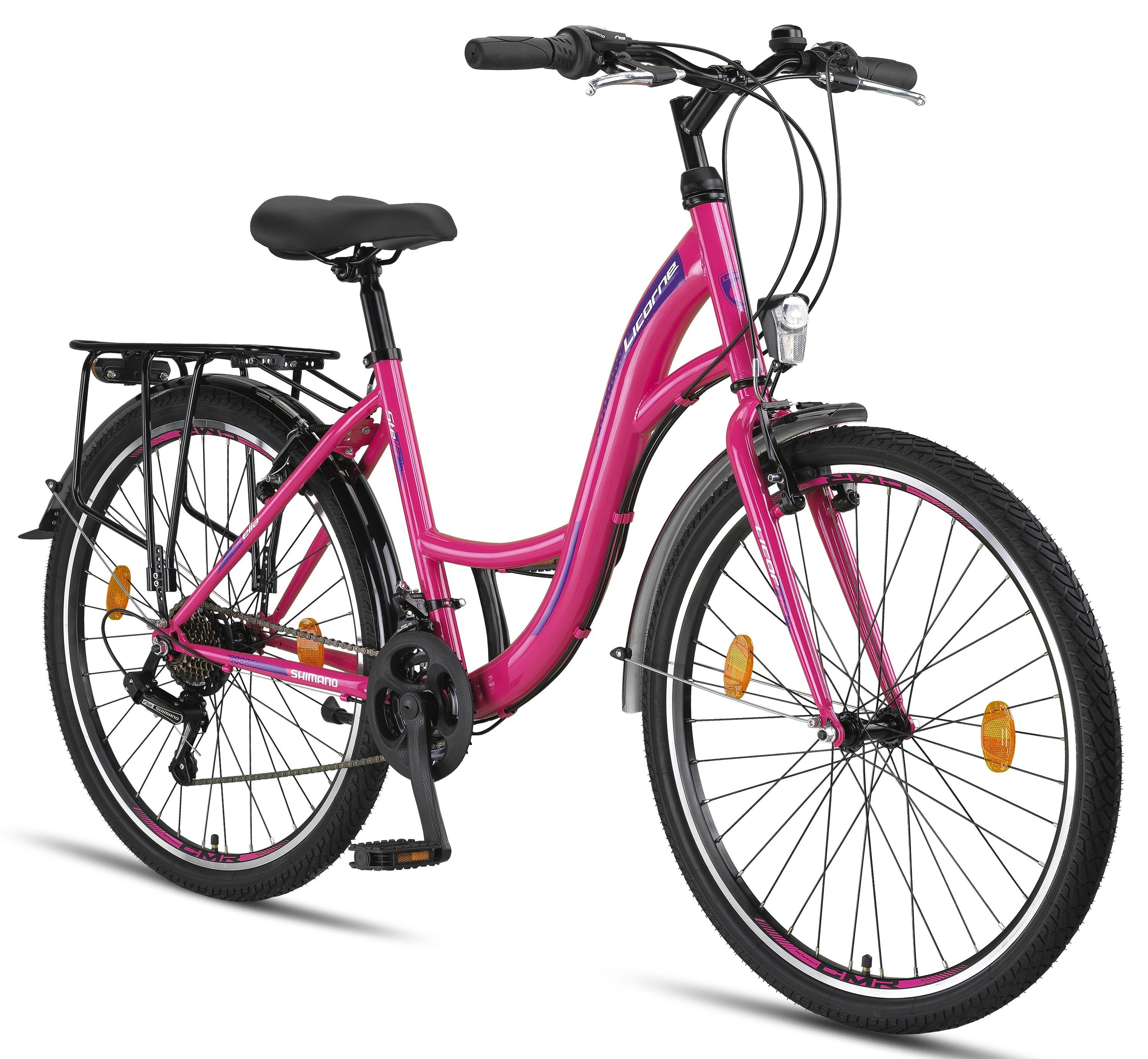 Licorne Bike Cityrad Licorne Stella Premium Citybike 20–28 Zoll, 21 Gang Hollandrad