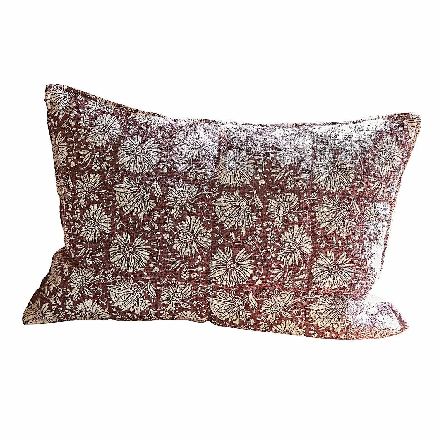 Mirabeau Kissenhülle Kissenhülle Soleique bordeaux/weiß günstig online kaufen